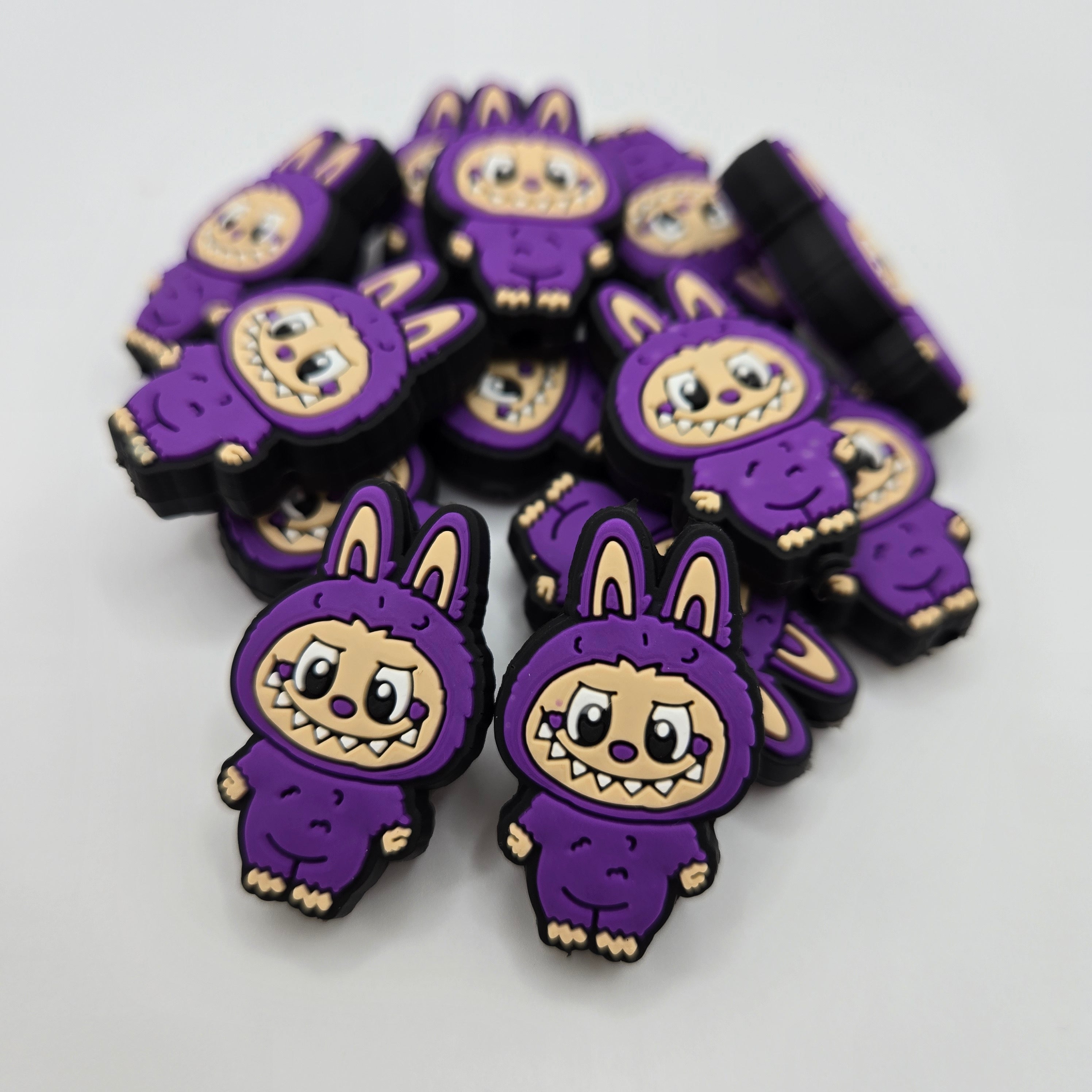 Labubu Focal Bead, Beads for Pens, Character Focal Bead, Labubu Monster Beads, Silicone Focal Bead, Crafts for Kids