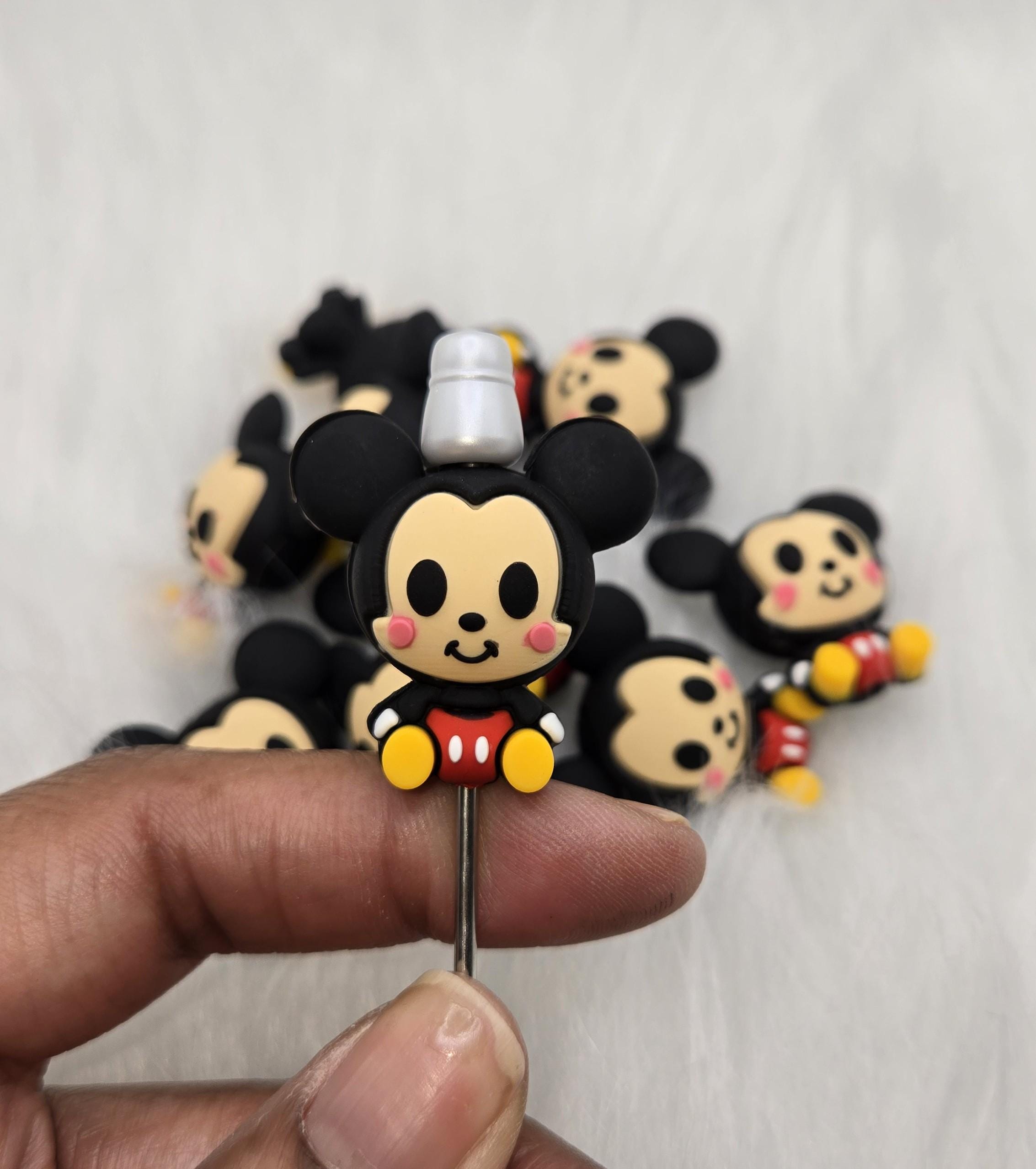 3D Focal Bead, Mouse Focal Bead, Beads for Pens, Mouse Bead, Character Bead, Cartoon Bead, Crafting Beads, Animal Bead, Kids Crafts