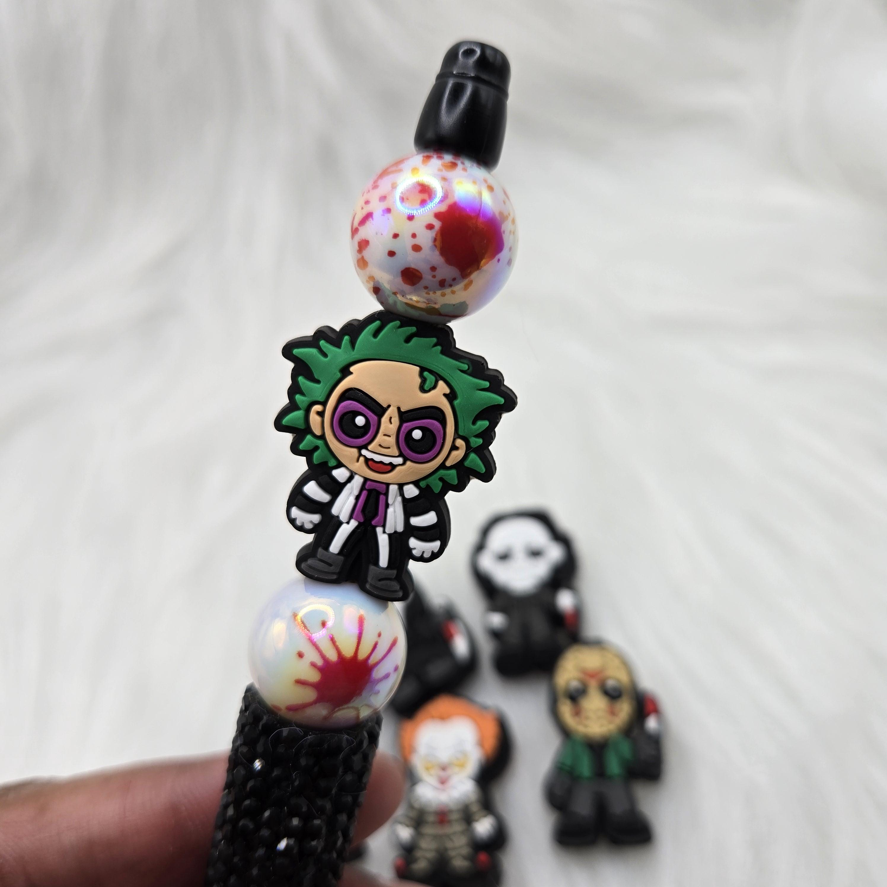 Halloween Focal Beads - Horror Characters & Silicone Beads for Pens