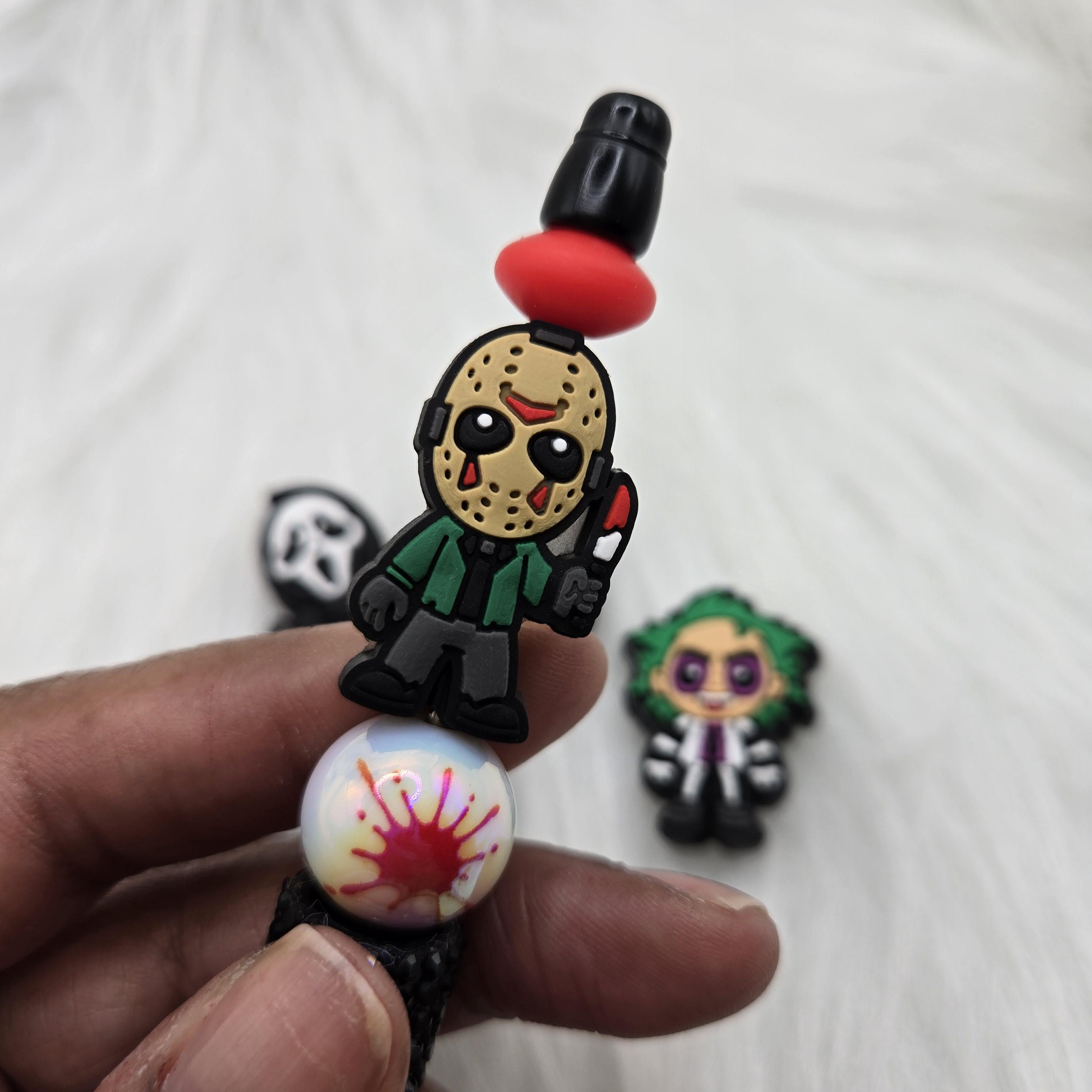 Halloween Focal Beads - Horror Characters & Silicone Beads for Pens