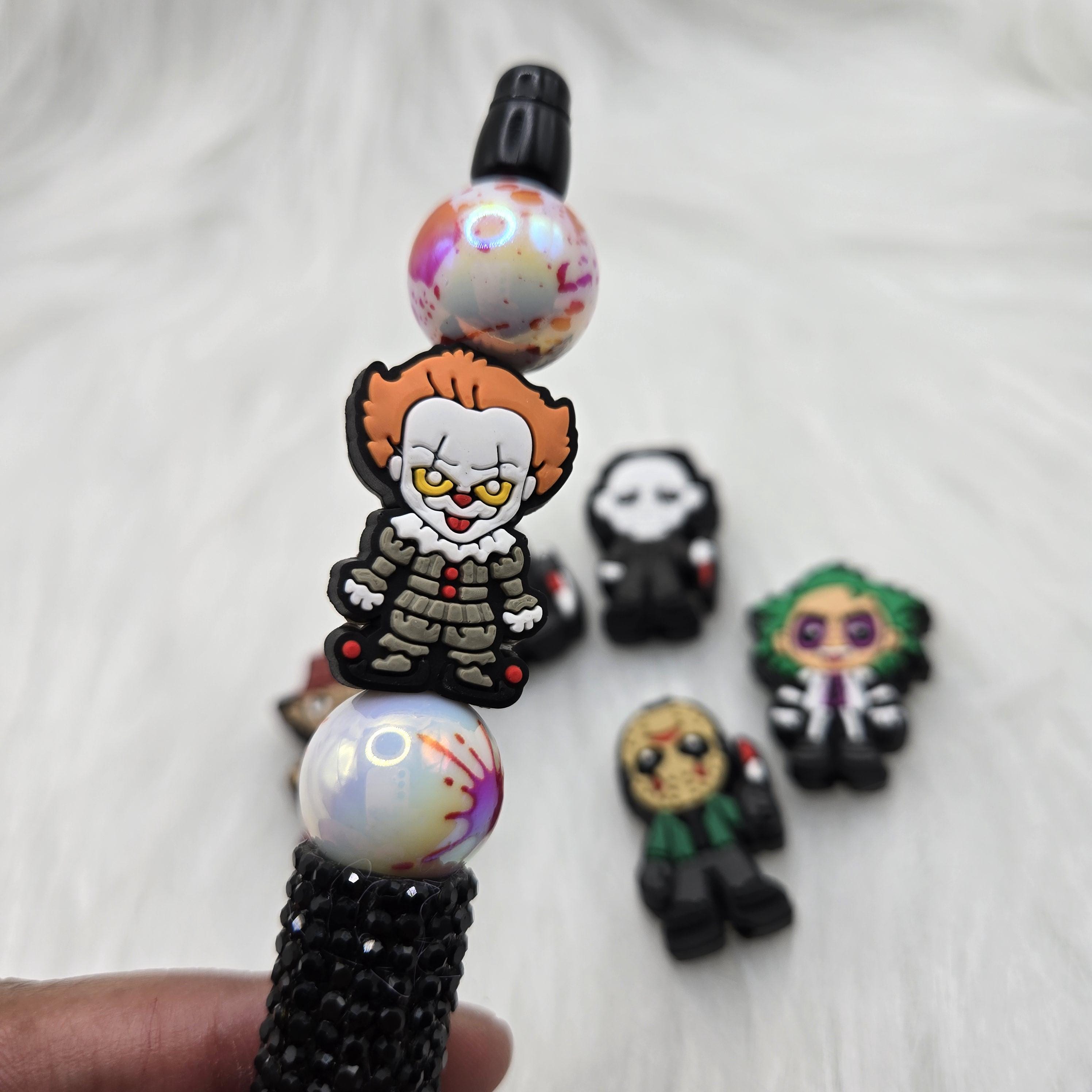 Halloween Focal Beads - Horror Characters & Silicone Beads for Pens