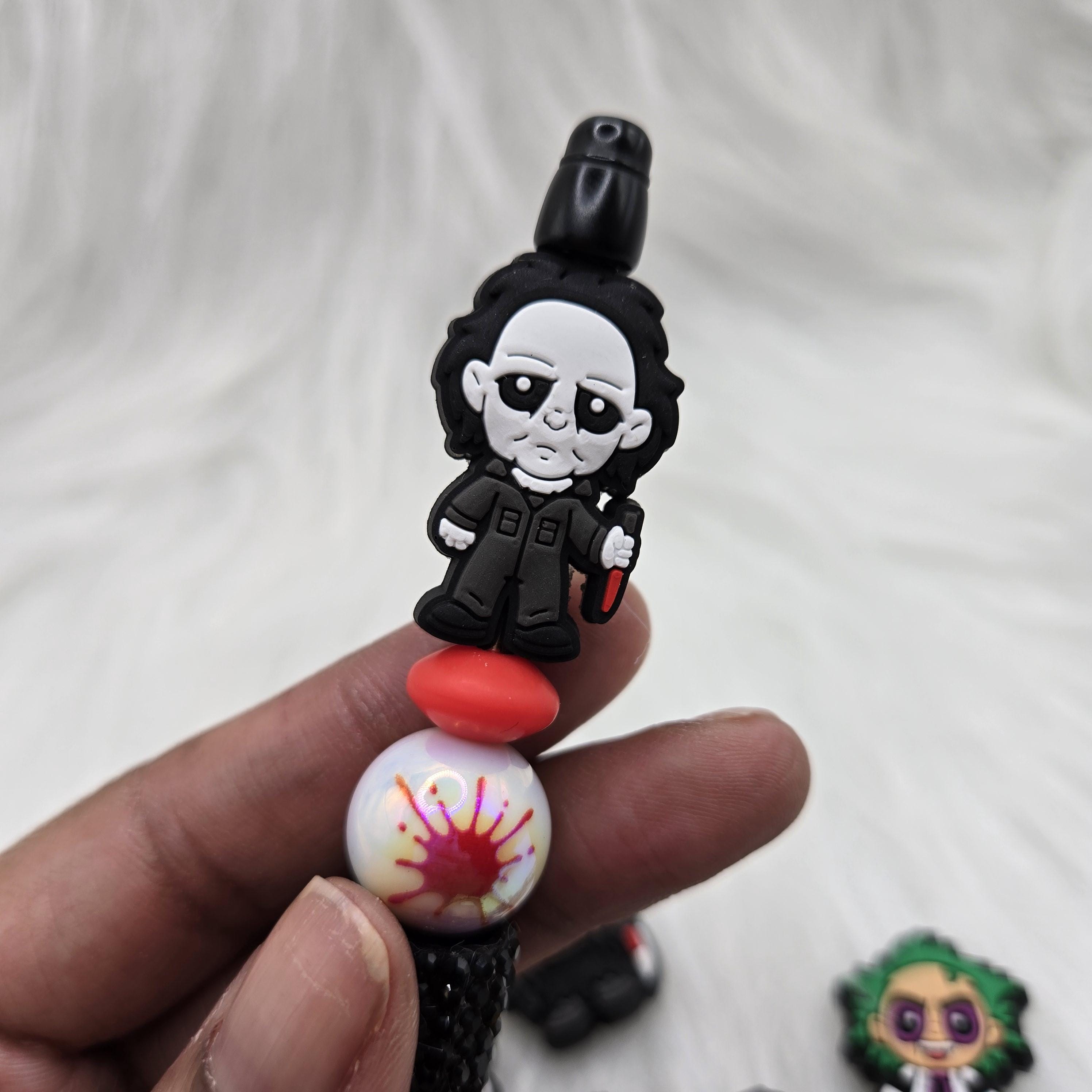 Halloween Focal Beads - Horror Characters & Silicone Beads for Pens