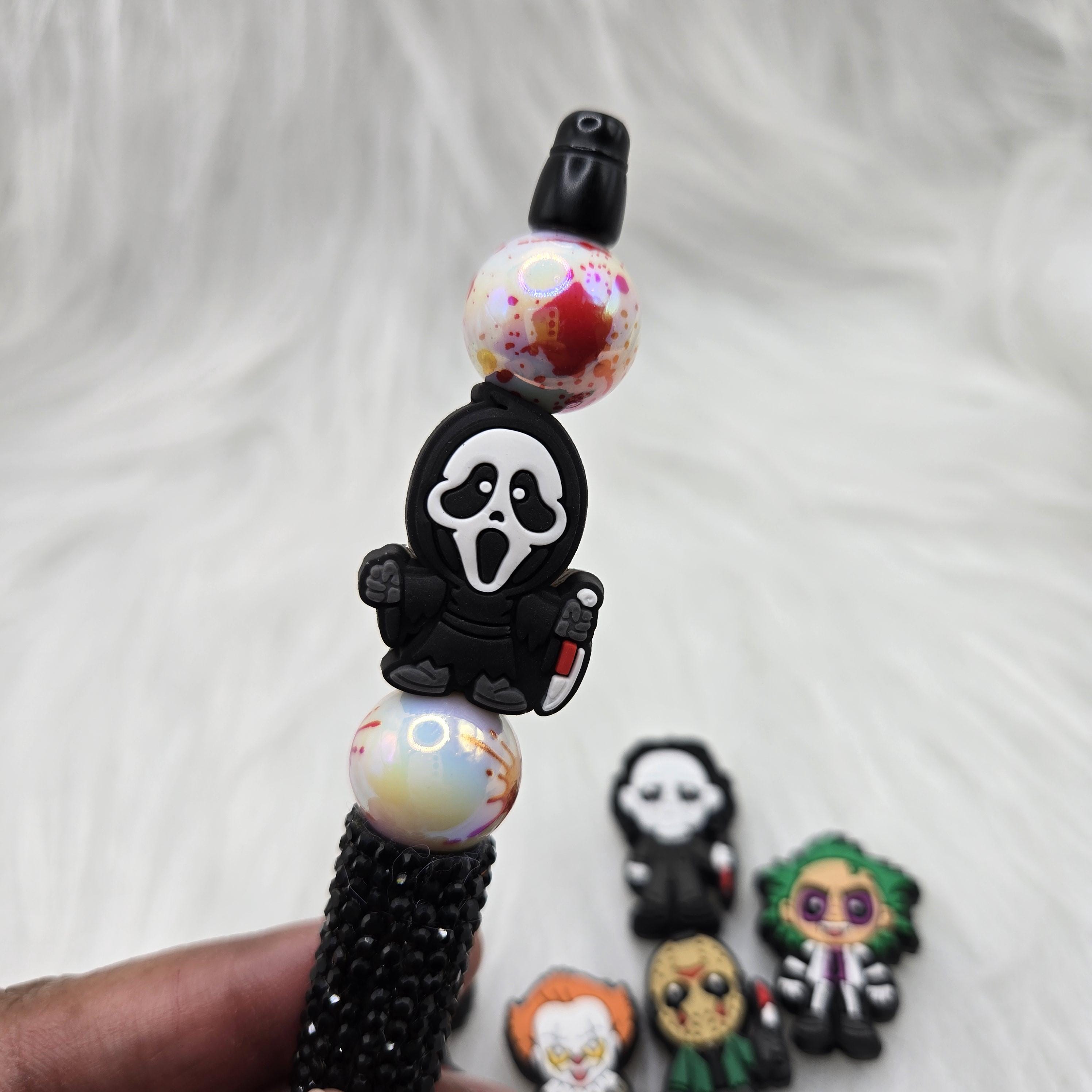 Halloween Focal Beads - Horror Characters & Silicone Beads for Pens