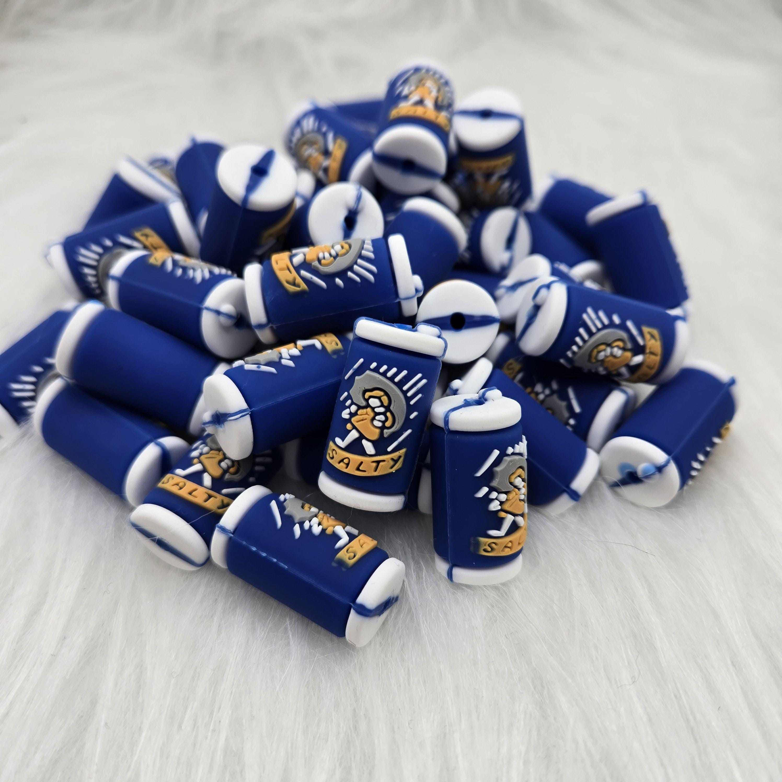 3D Focal Bead, Don’t Be Salty, Funny Focal Beads, Beads for Pens, Silicone Focal Bead, Crafting Beads, Blue Bead, Sarcastic Beads