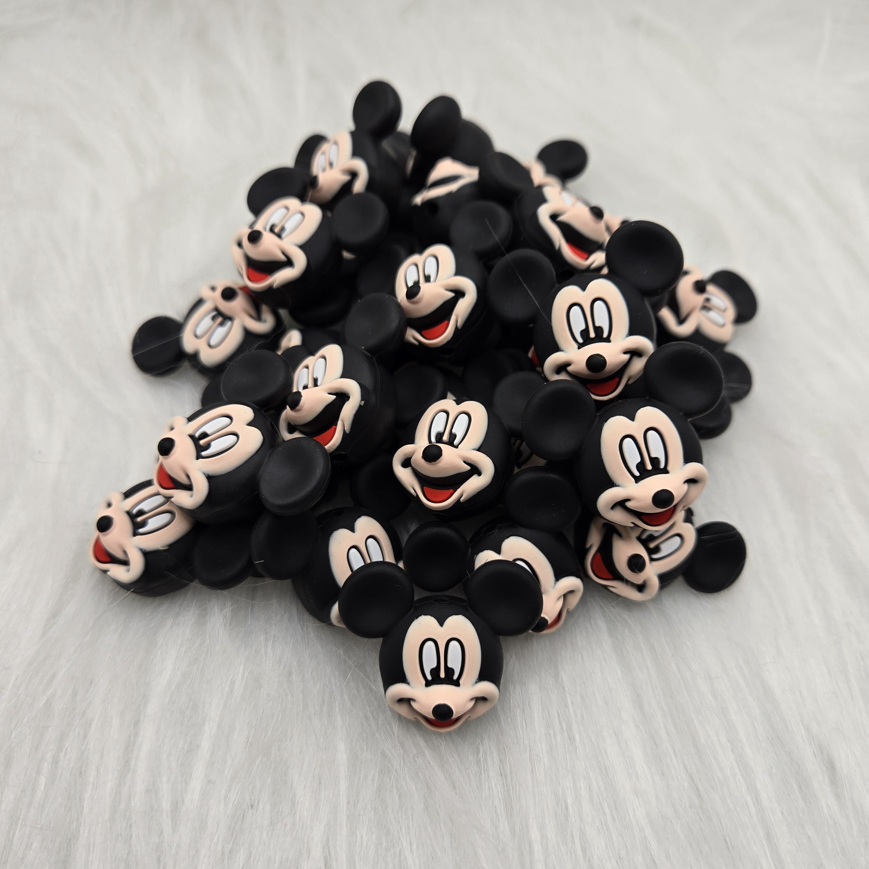 3D Focal Bead, Mouse Bead, Cartoon Focal Bead, Silicone Bead, Beads for Pens, Character Bead, Crafting Beads, Beads for Kids