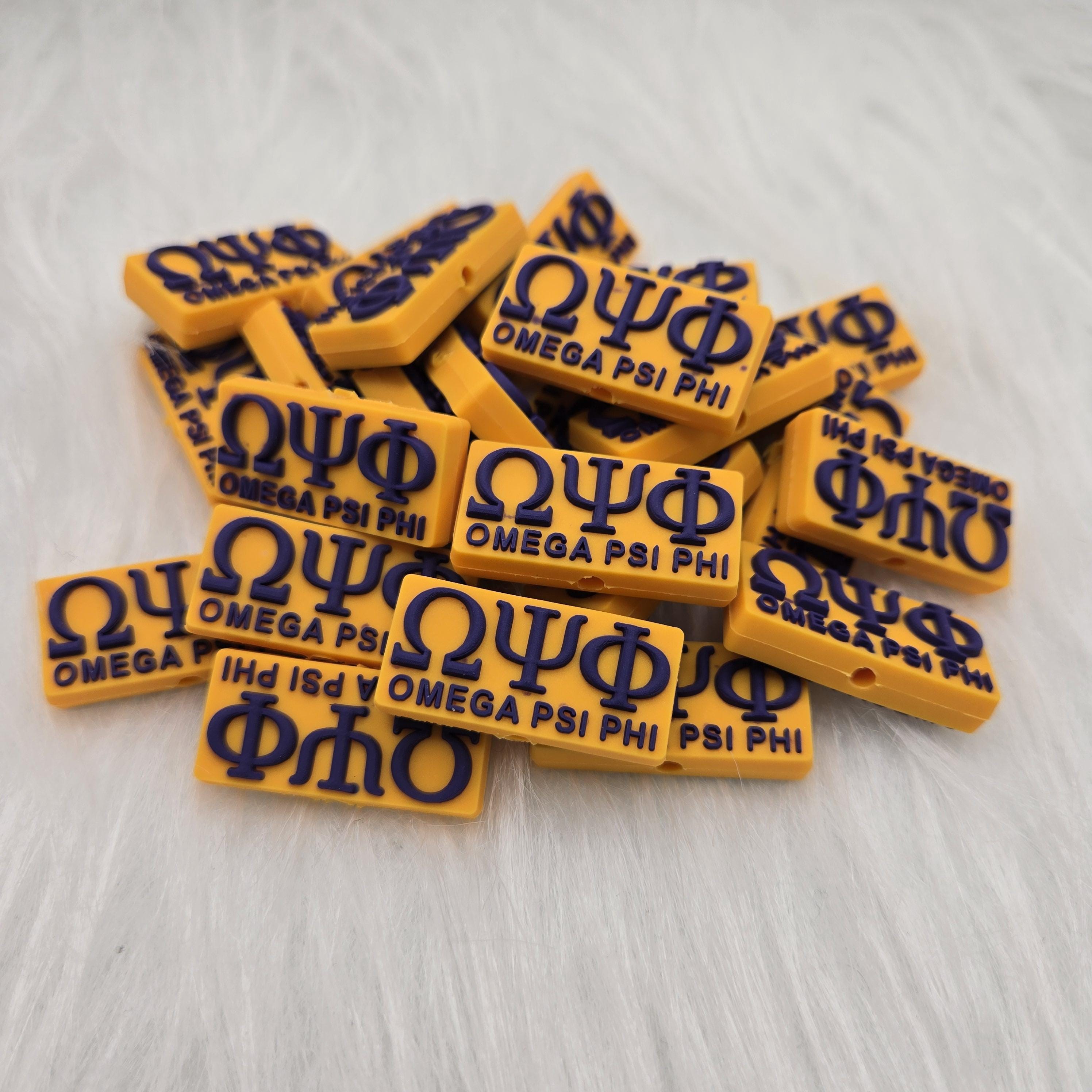 Omega Focal Bead, Que Focal Bead, Fraternity Focal Bead, College Silicone Bead, Beads For Pens, Gifts for Him, Fathers Day Gifts