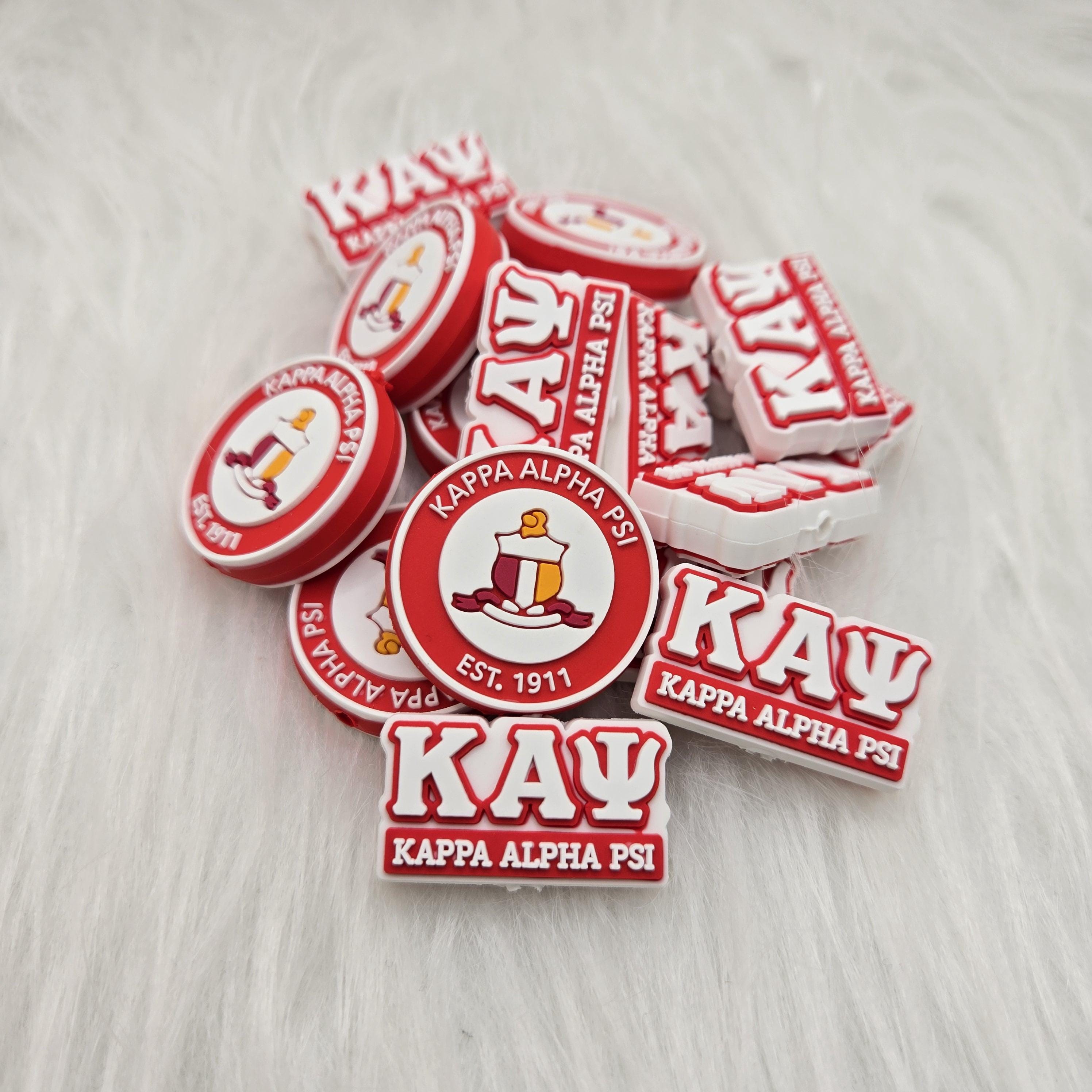 Kappa Focal Bead, Fraternity D9 Focal Bead, College Silicone Bead, Beadable Keychain, Beadable Pen, Gifts for Him, Fathers Day