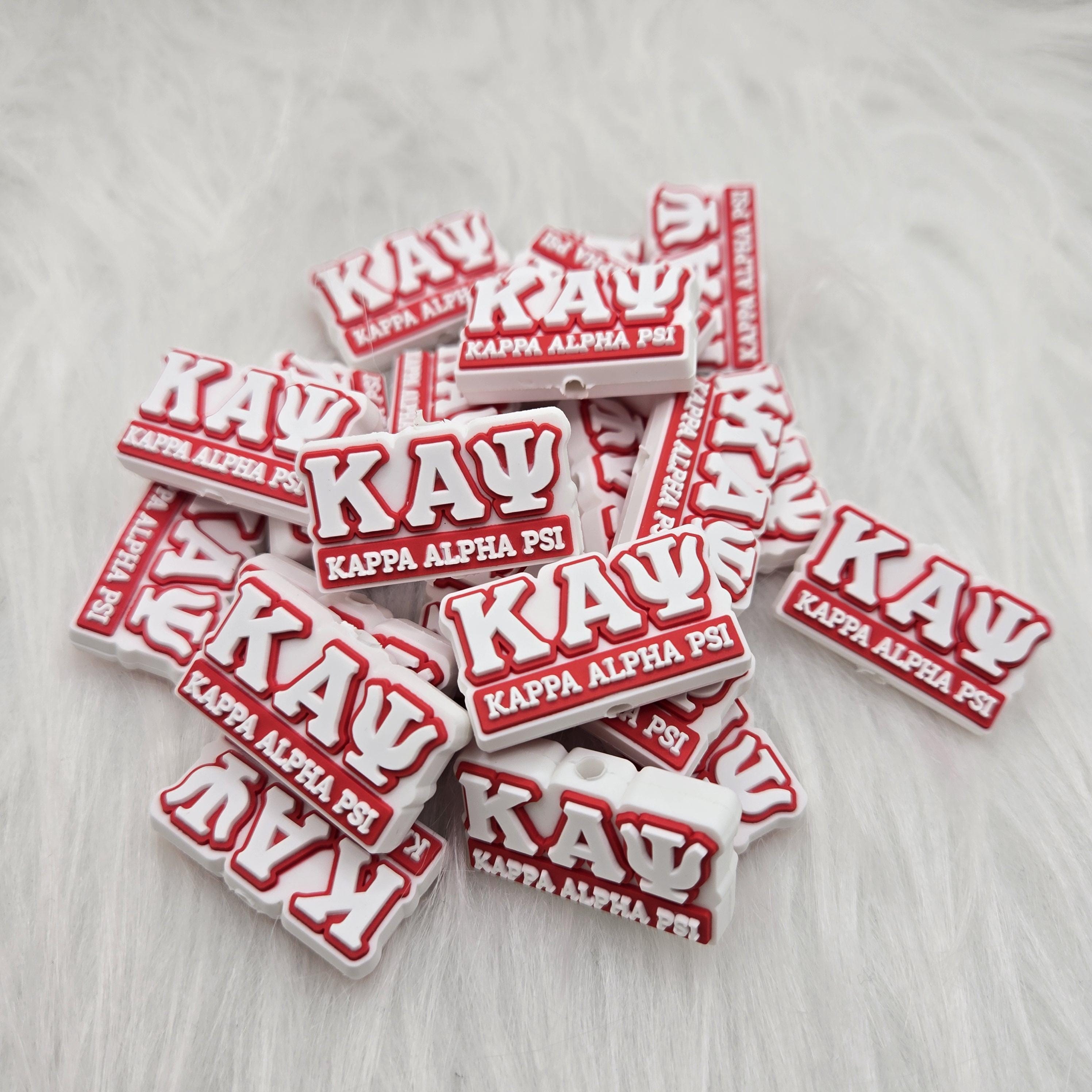 Kappa Focal Bead, Fraternity D9 Focal Bead, College Silicone Bead, Beadable Keychain, Beadable Pen, Gifts for Him, Fathers Day