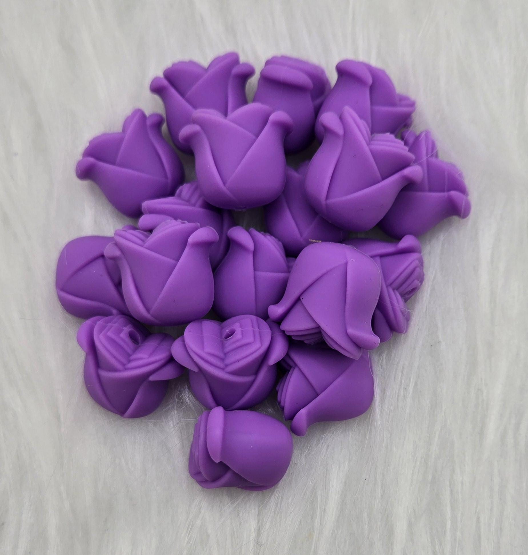 3D Focal Bead, 3D Flower Bead, Rose Beads, Flower Beads, Beads for Pens, Silicone Focal Bead, Crafting Beads, Mothers Day Craft