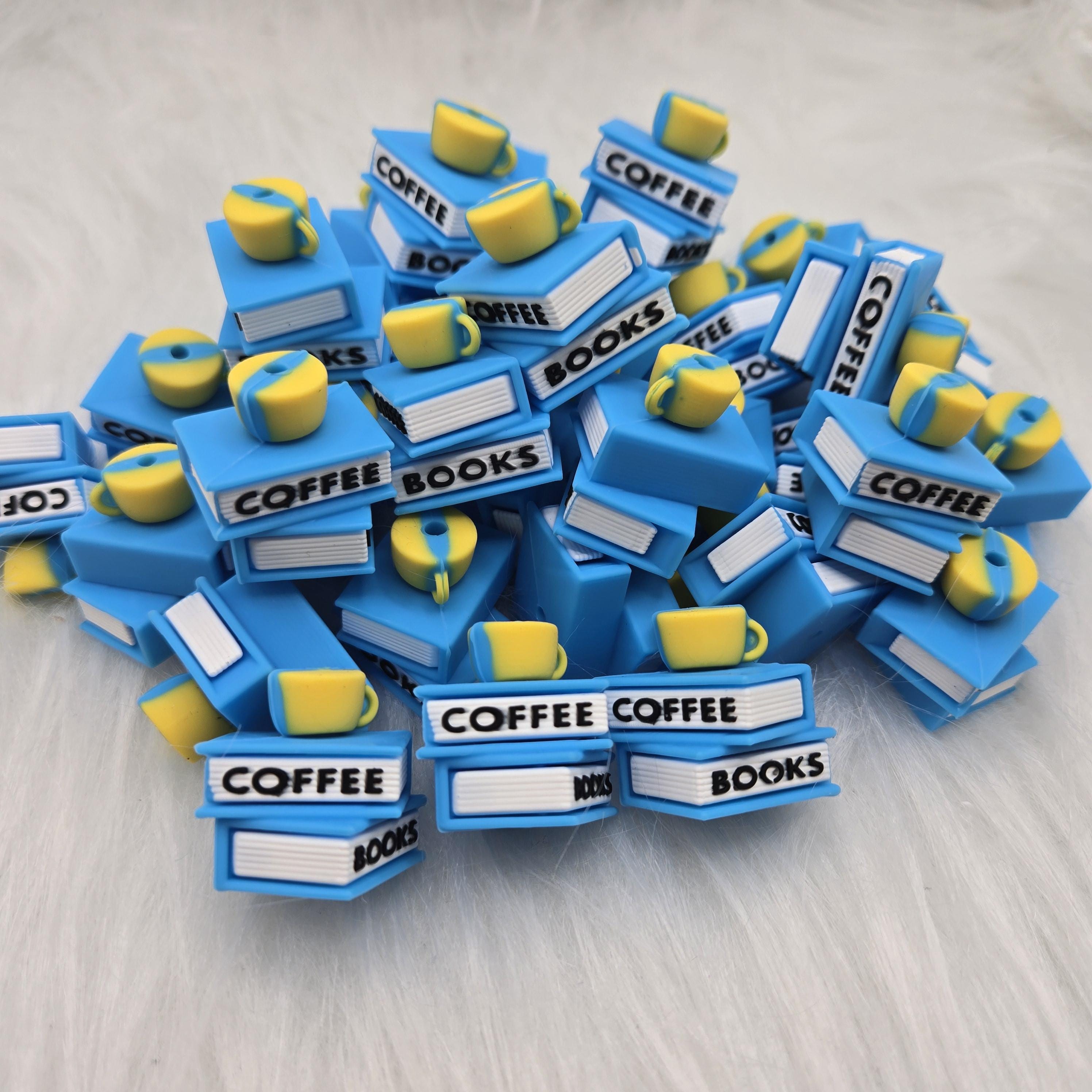 3D Focal Bead, Book Lovers Focal Beads, Book Silicone Beads, Reading Focal Beads, Silicone Bead, Beads for Pens, Crafting Beads
