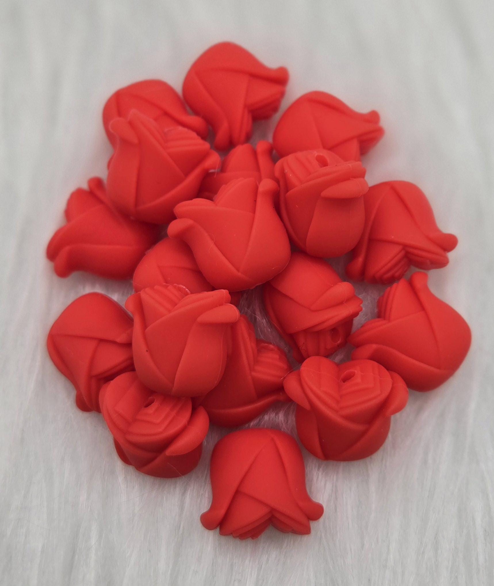 3D Focal Bead, 3D Flower Bead, Rose Beads, Flower Beads, Beads for Pens, Silicone Focal Bead, Crafting Beads, Mothers Day Craft