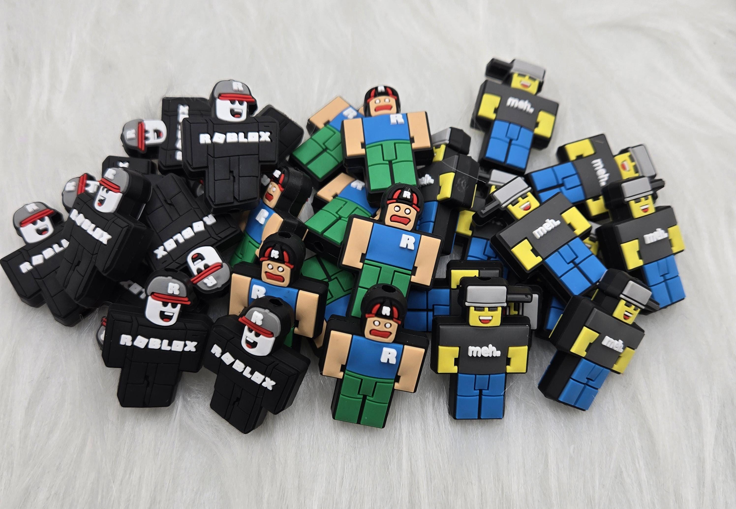 Blocks Game Focal Bead, Video Game Focal Bead, Silicone Bead, Beadable Keychain, Beadable Pen, Kids Crafts, Easter