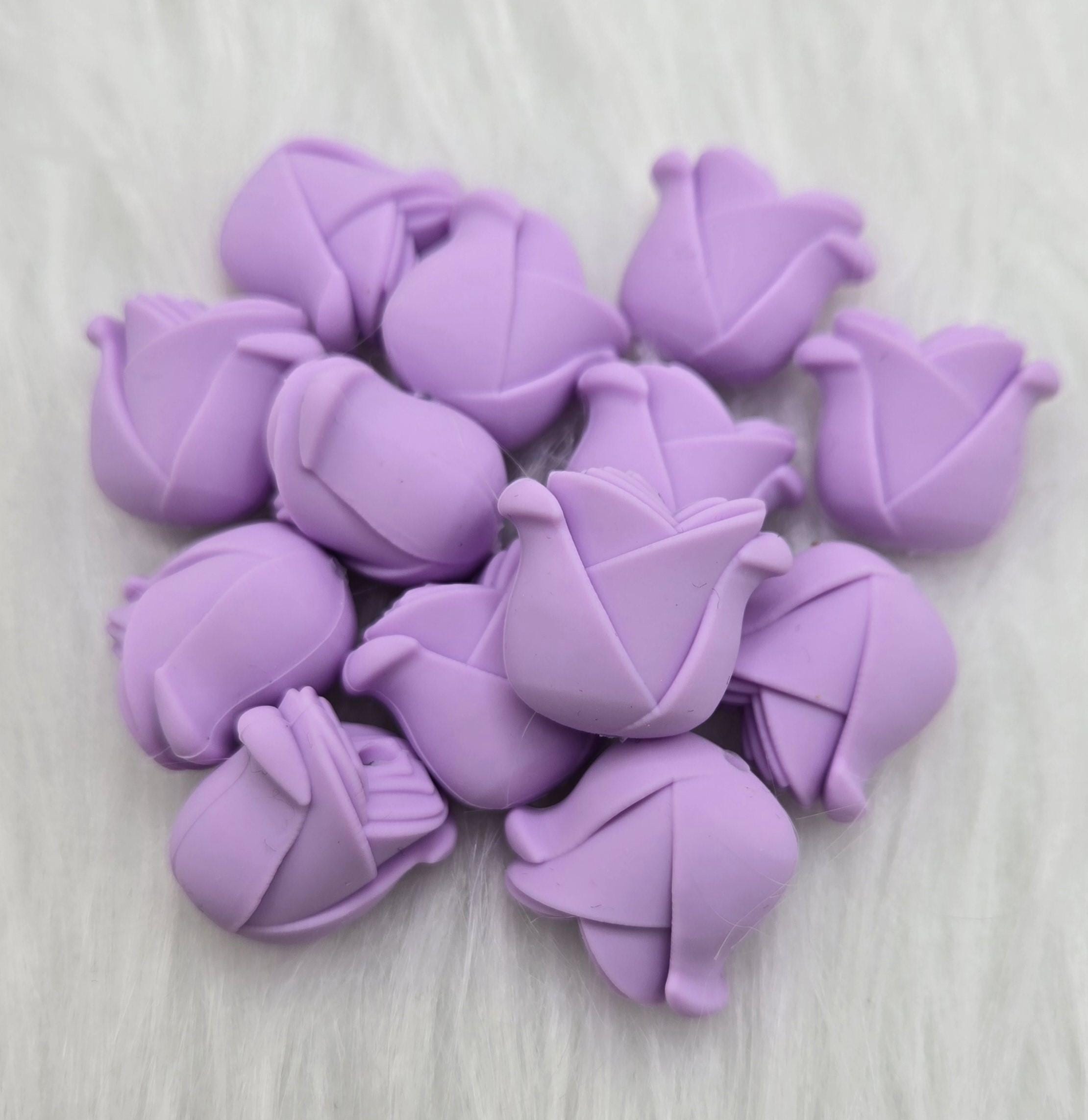 3D Focal Bead, 3D Flower Bead, Rose Beads, Flower Beads, Beads for Pens, Silicone Focal Bead, Crafting Beads, Mothers Day Craft