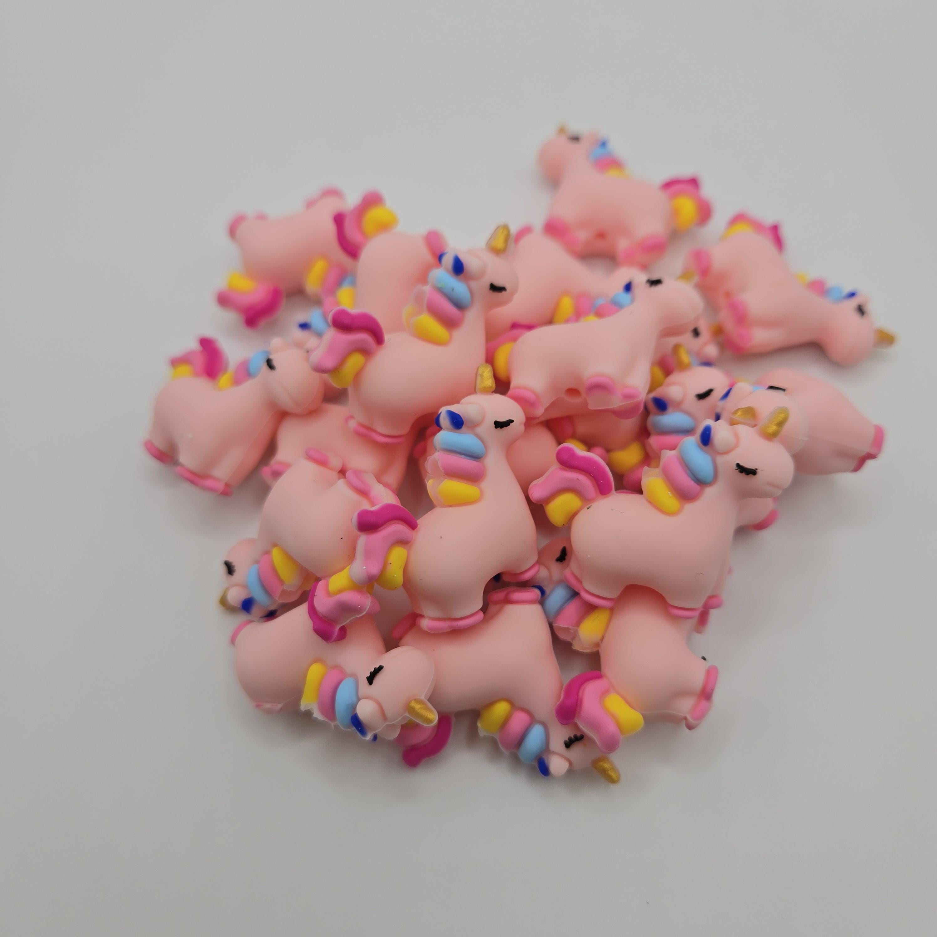 3D Focal Bead, Unicorn Focal Bead, Unicorn Bead, Whimsical Beads, 3D Animal Bead, Silicone Bead, Beads for Pens, Crafting Bead, Cartoon Bead