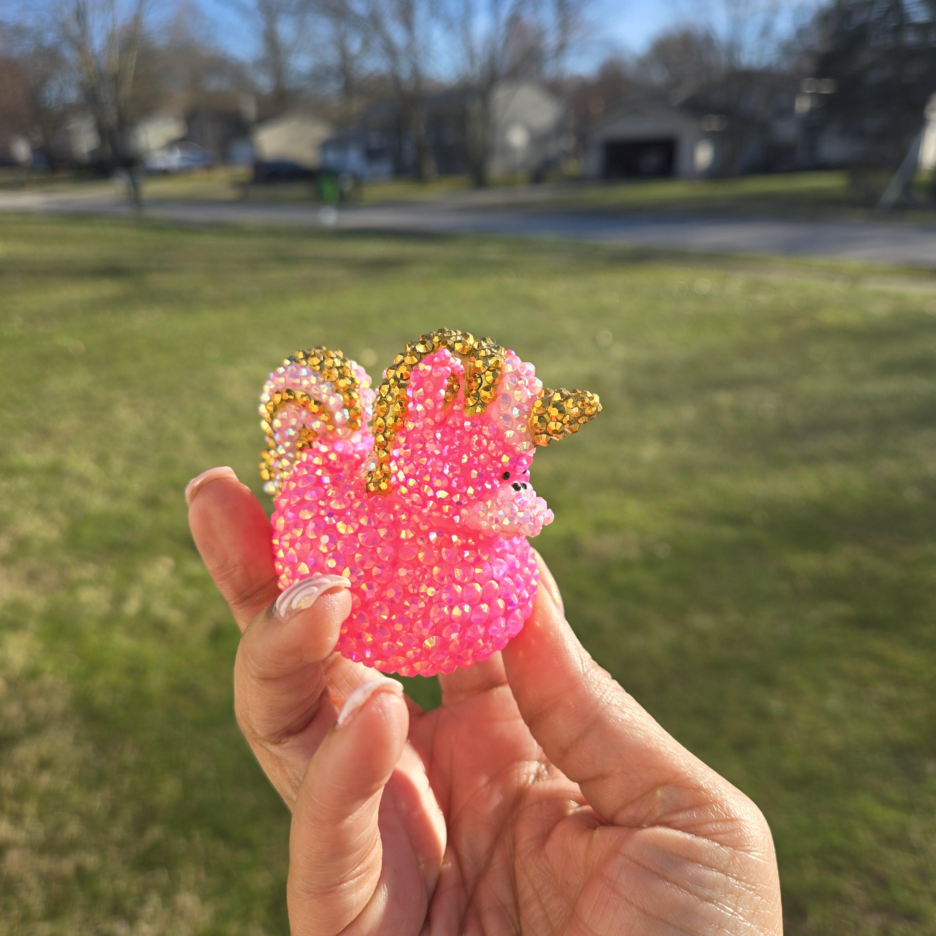 Custom Bling Uni-Duck, Bling Dash Duck, Mini Bling Cheer Duck, You Got Ducked, Rhinestone Unicorn, Dash Duck, Rubber Duck, Cute Duck Decor