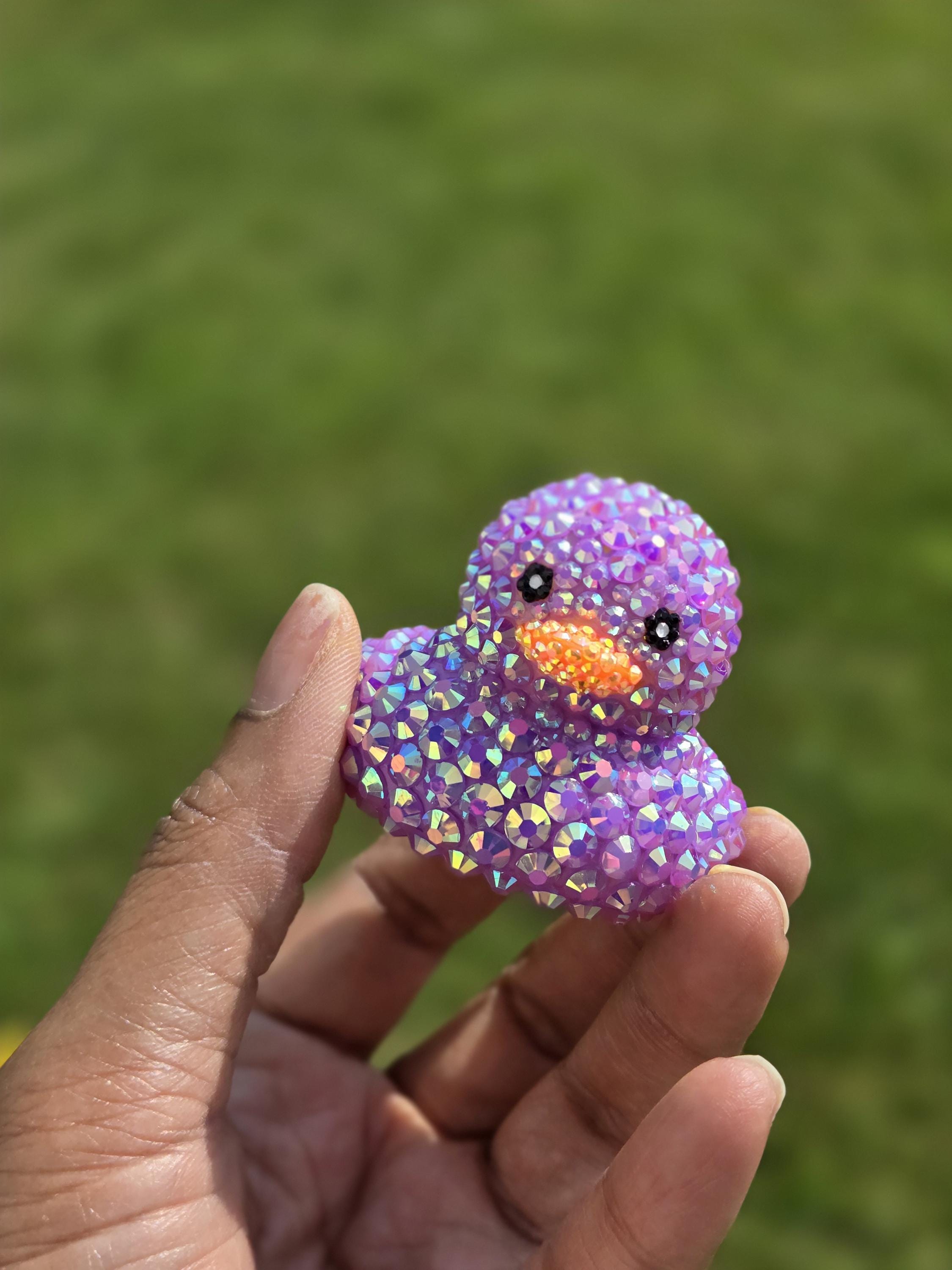 Custom Rhinestone Duck, Dashboard Ducks, Mini Bling Cheer Duck, Cute Duck Decor, Rubber Duck, You Got Ducked, Cruise Duck, Custom Bling Duck