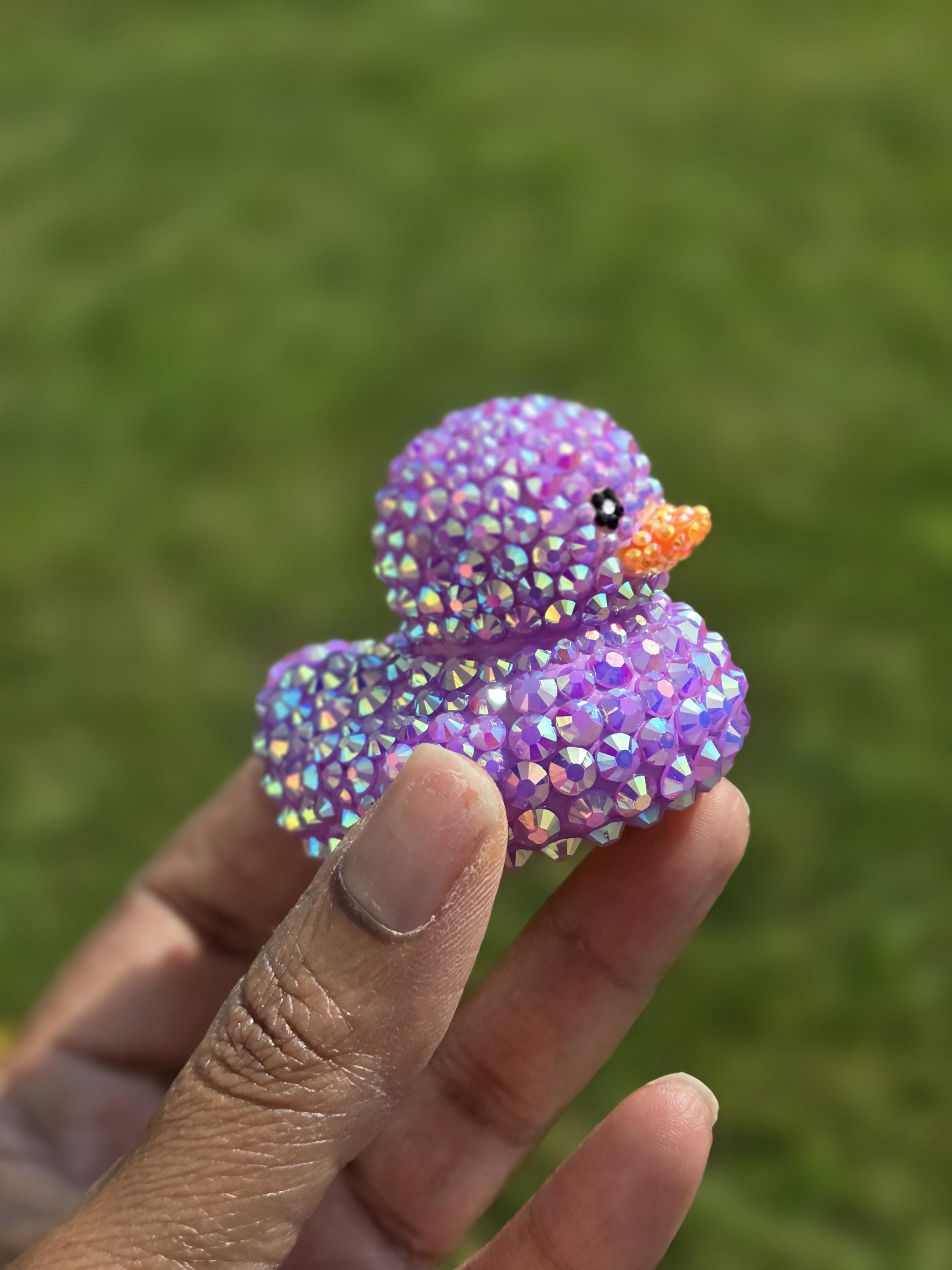 Custom Rhinestone Duck, Dashboard Ducks, Mini Bling Cheer Duck, Cute Duck Decor, Rubber Duck, You Got Ducked, Cruise Duck, Custom Bling Duck