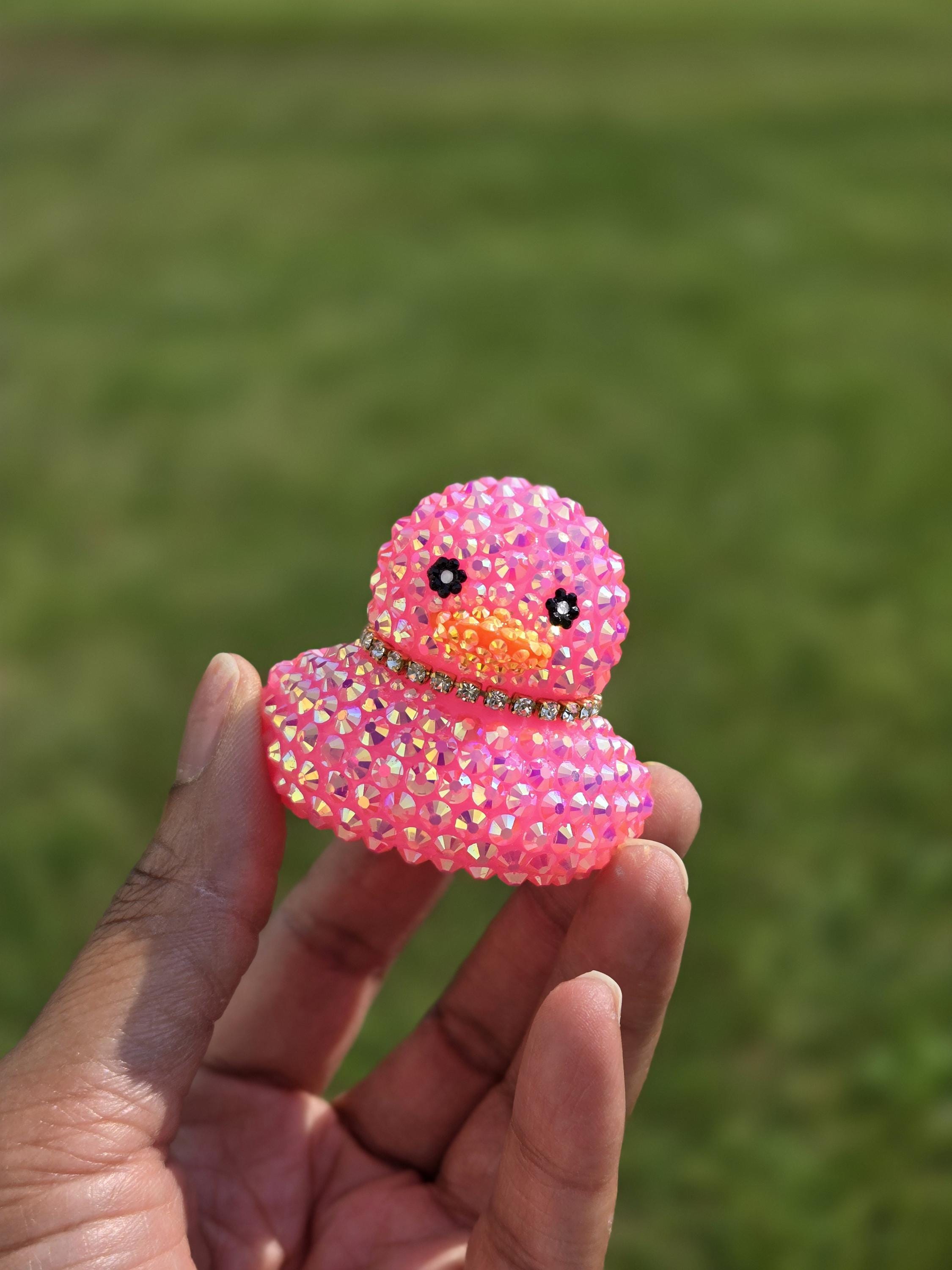Custom Rhinestone Duck, Dashboard Ducks, Mini Bling Cheer Duck, Cute Duck Decor, Rubber Duck, You Got Ducked, Cruise Duck, Custom Bling Duck