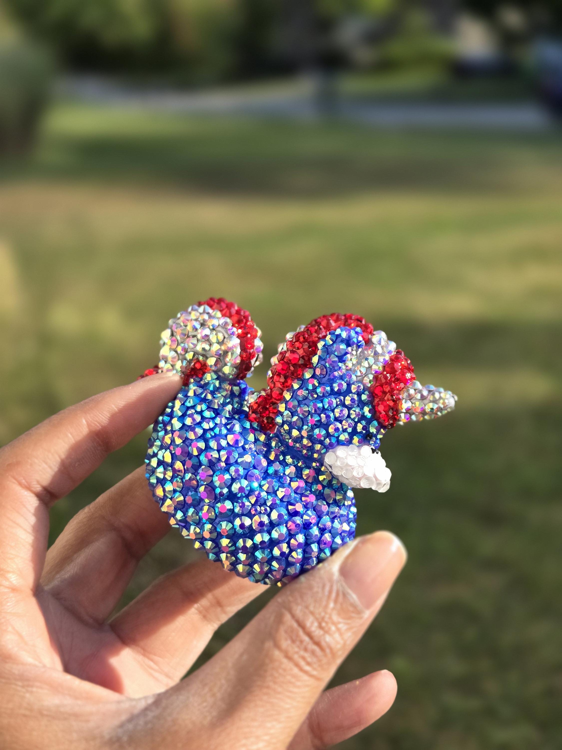 Custom Rubber Duck, Rhinestone Duck, Dashboard Ducks, Mini Bling Cheer Duck, Cute Duck Decor, Rubber Duck, You Got Ducked, Custom Bling Duck