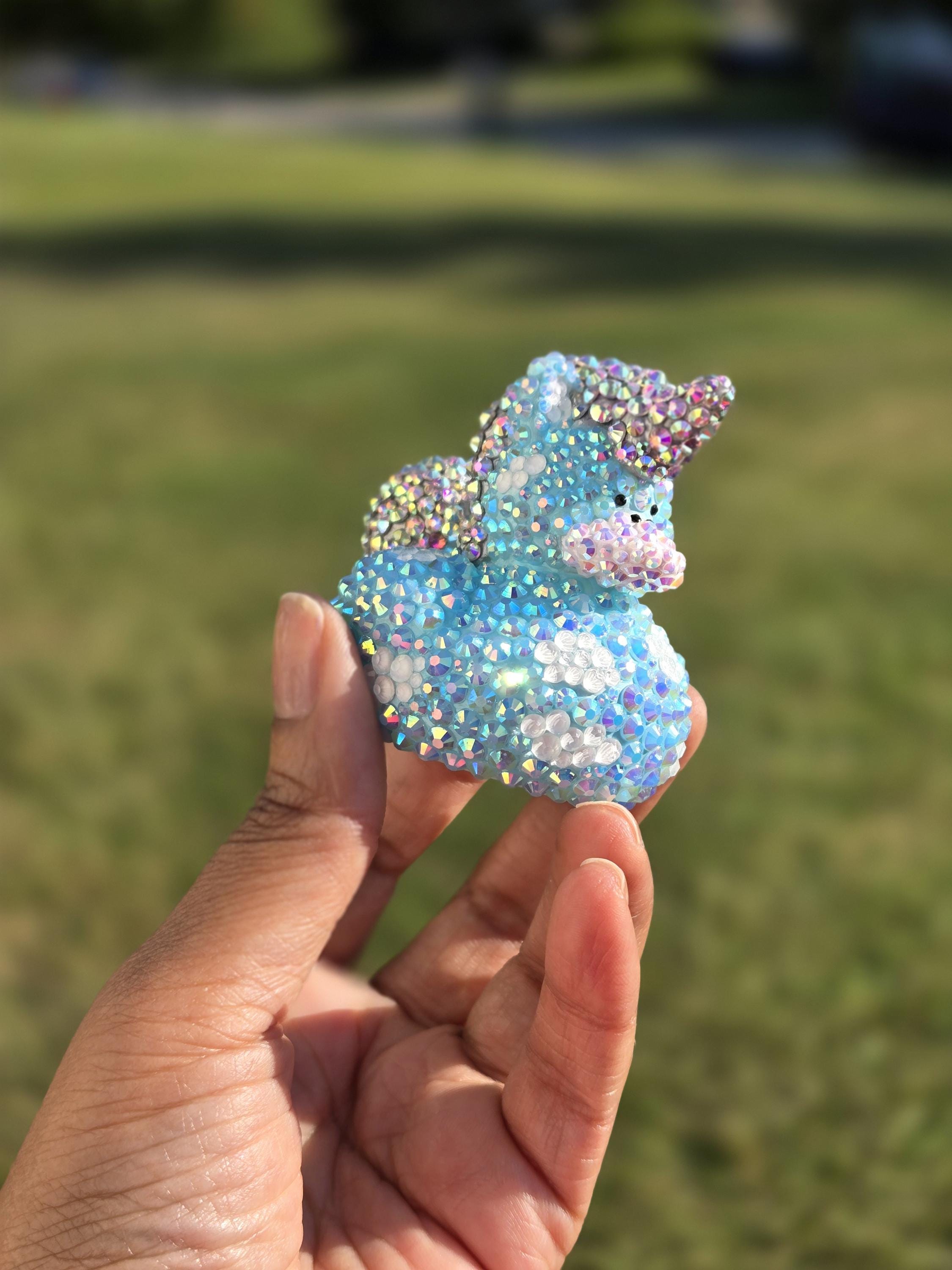 Custom Rubber Duck, Rhinestone Duck, Dashboard Ducks, Mini Bling Cheer Duck, Cute Duck Decor, Rubber Duck, You Got Ducked, Custom Bling Duck