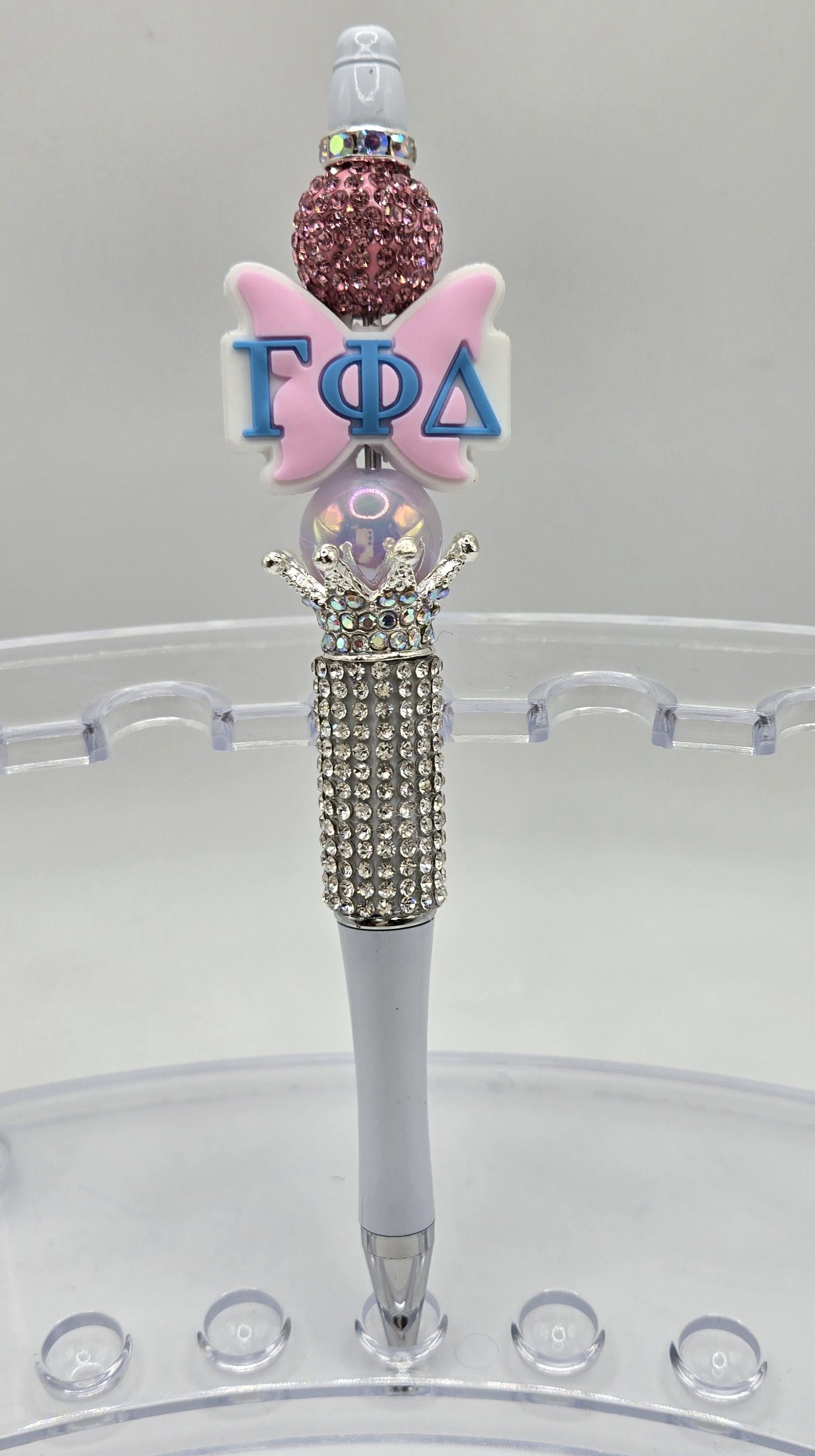 Rhinestone Pen, Sorority Pen, Gamma Phi Delta Sorority Gift, Mothers Day Gift, Luxury Pen, Graduation Gift