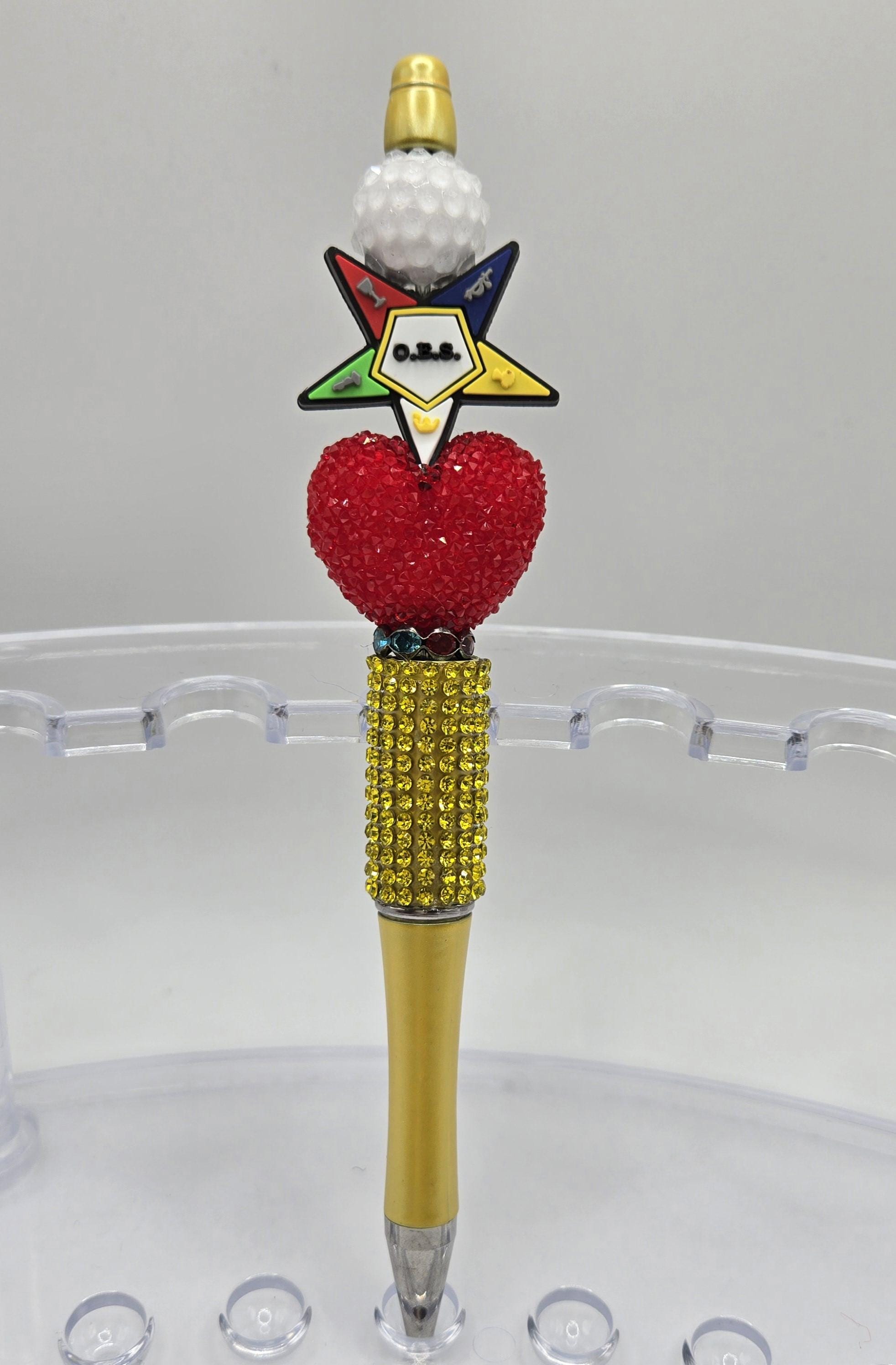 OES Pens, Order of the Eastern Star Gifts, Rhinestone Pens, Luxury Writing Pens, Eastern Star Gifts, Mothers Day Gift, Bling Pen, OES Gifts