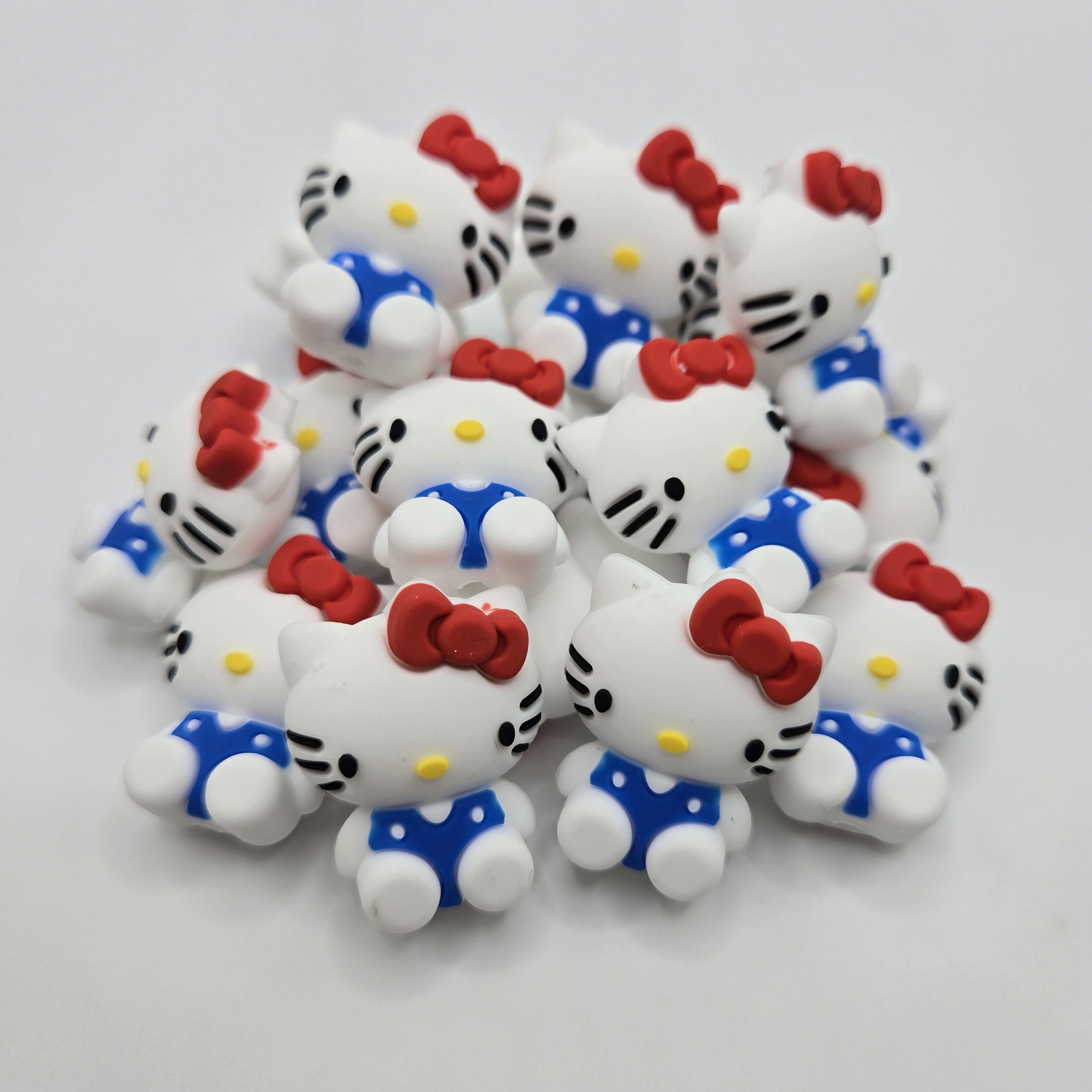 3D Focal Bead, HK Focal Bead, Cat Focal Bead, Silicone Focal Beads, Beads for Pens, Character Bead, Cartoon Bead, Crafting Beads, Kitty Bead
