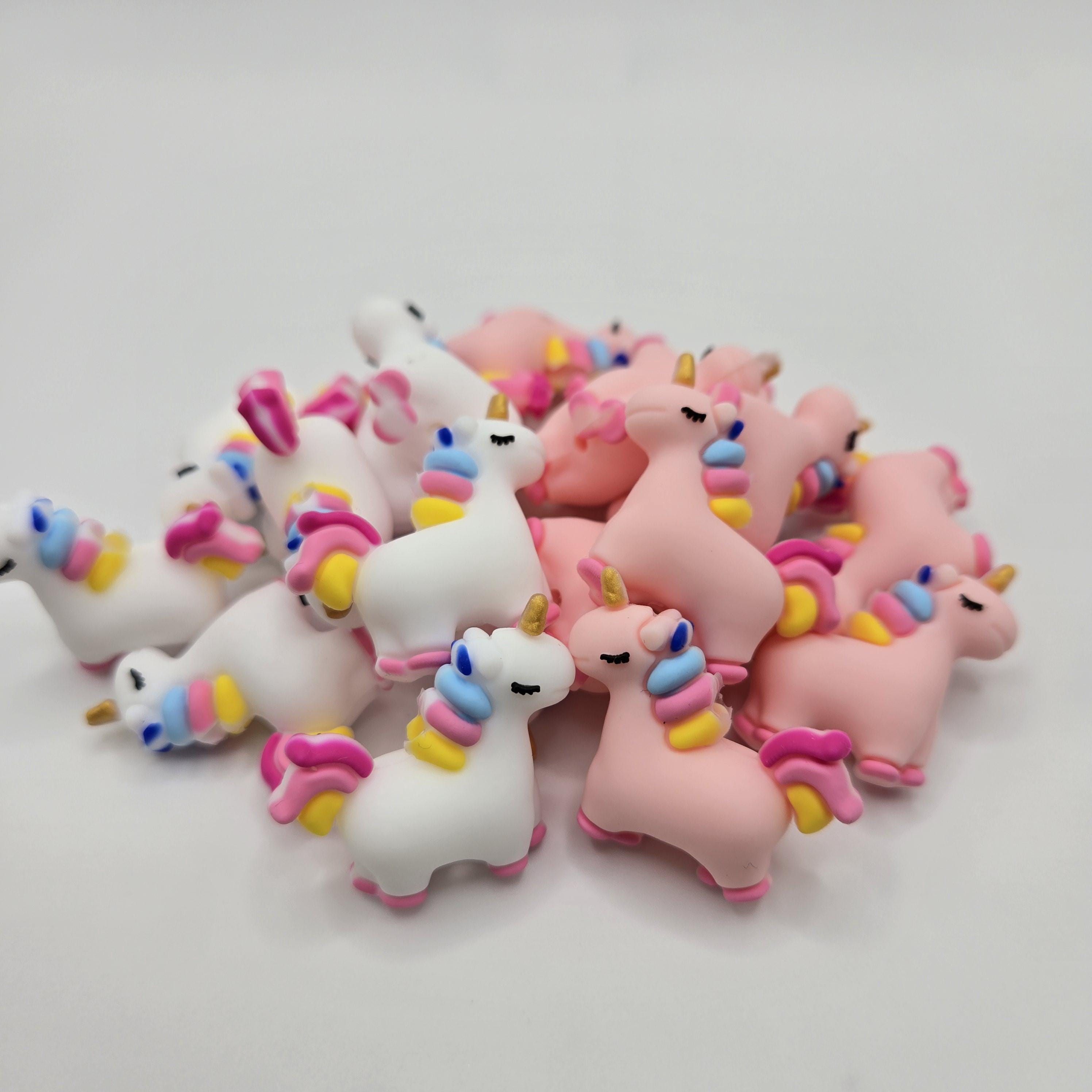 3D Focal Bead, Unicorn Focal Bead, Unicorn Bead, Whimsical Beads, 3D Animal Bead, Silicone Bead, Beads for Pens, Crafting Bead, Cartoon Bead