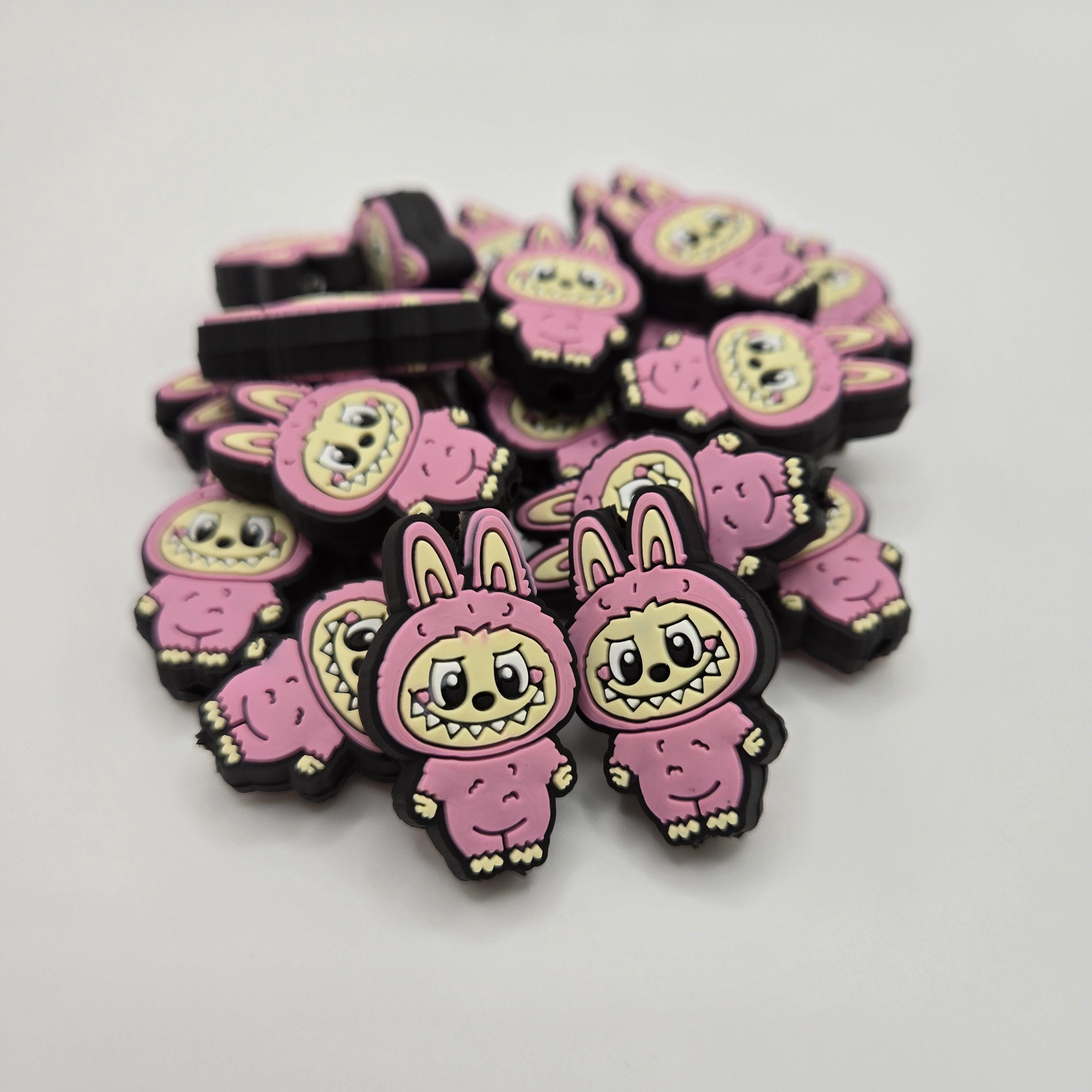 Labubu Focal Bead, Beads for Pens, Character Focal Bead, Labubu Monster Beads, Silicone Focal Bead, Crafts for Kids