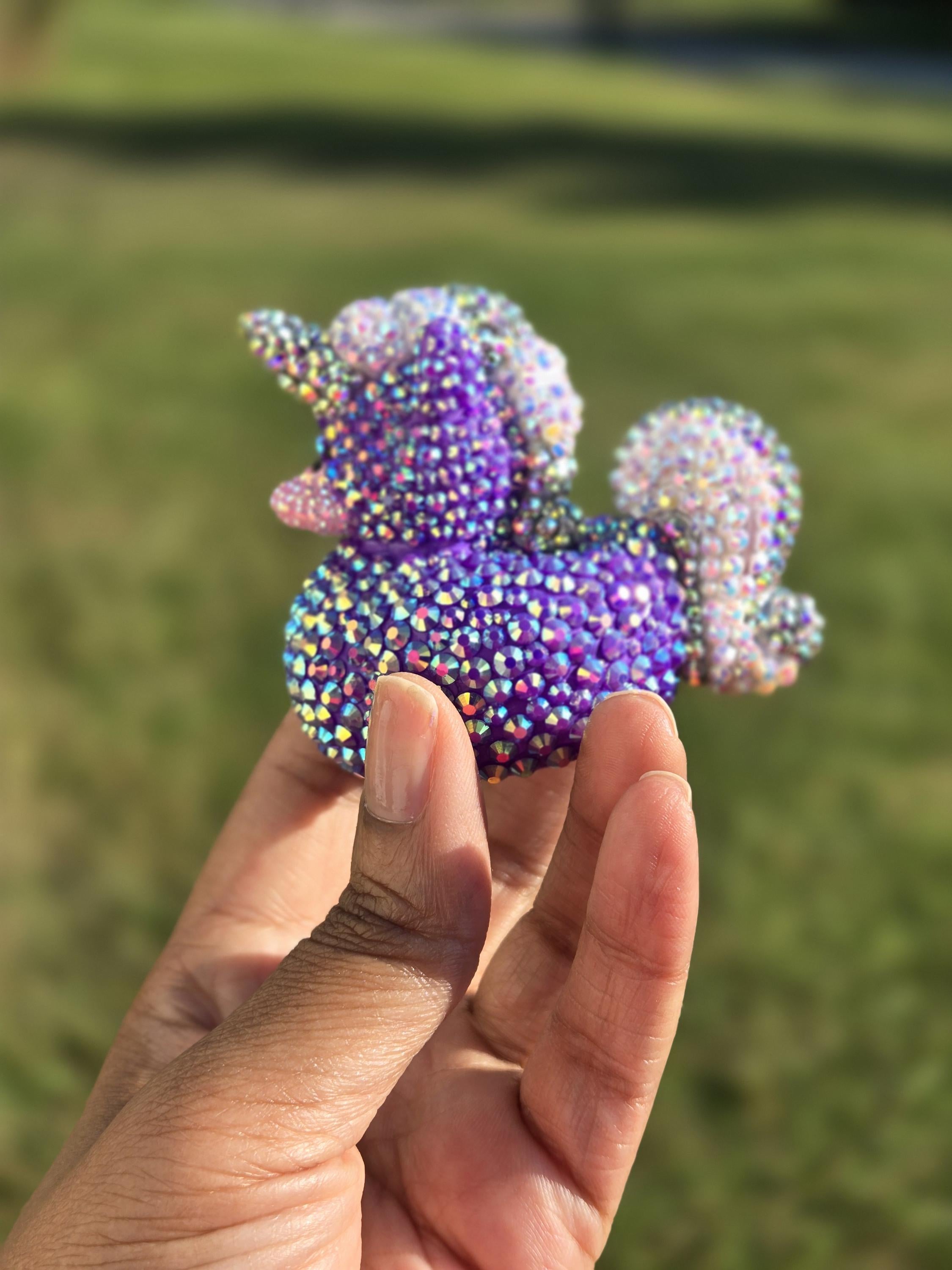 Custom Bling Uni-Duck, Bling Dash Duck, Mini Bling Cheer Duck, You Got Ducked, Rhinestone Unicorn, Dash Duck, Rubber Duck, Cute Duck Decor
