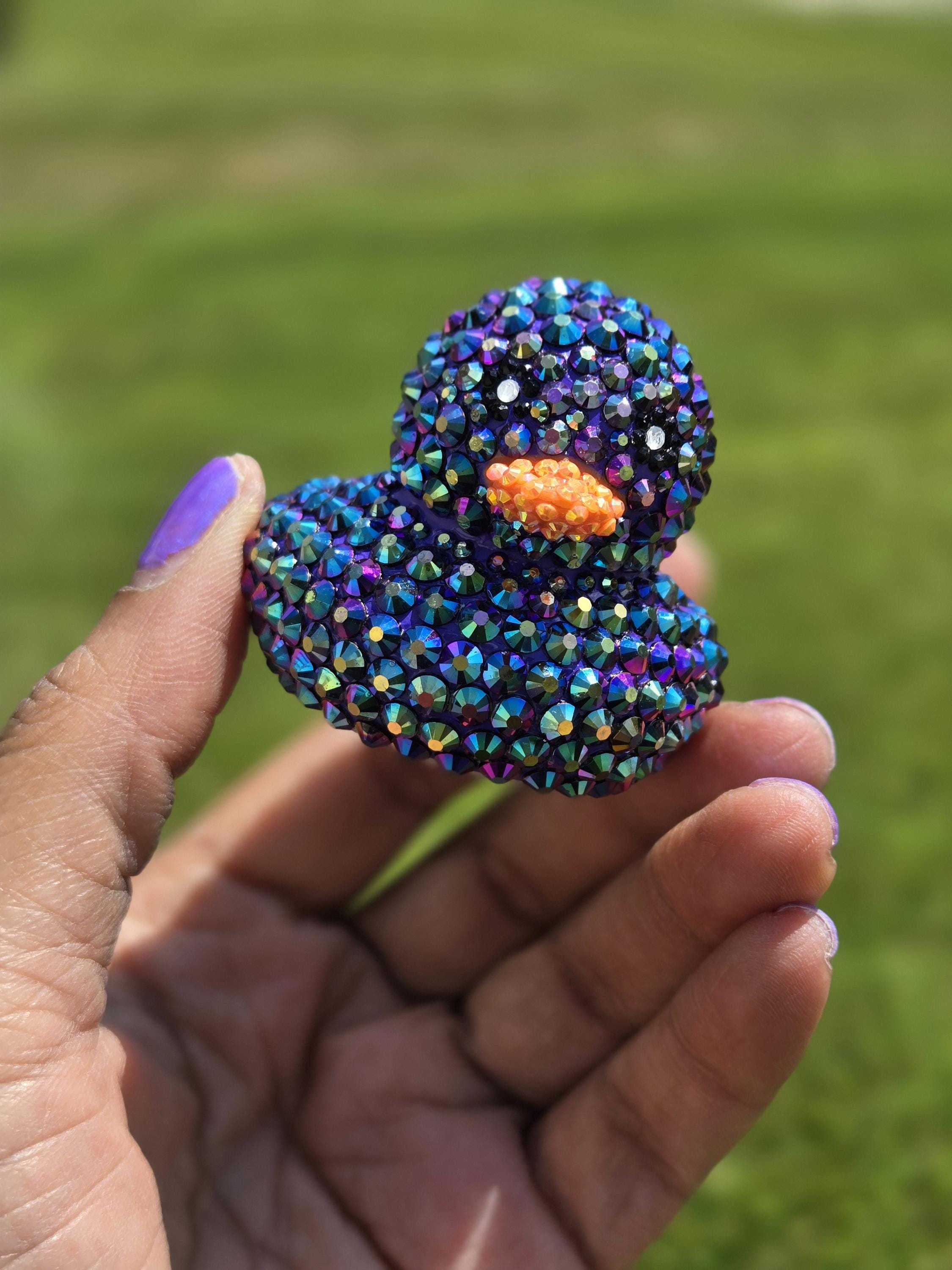 Custom Rhinestone Duck, Dashboard Ducks, Mini Bling Cheer Duck, Cute Duck Decor, Rubber Duck, You Got Ducked, Cruise Duck, Custom Bling Duck