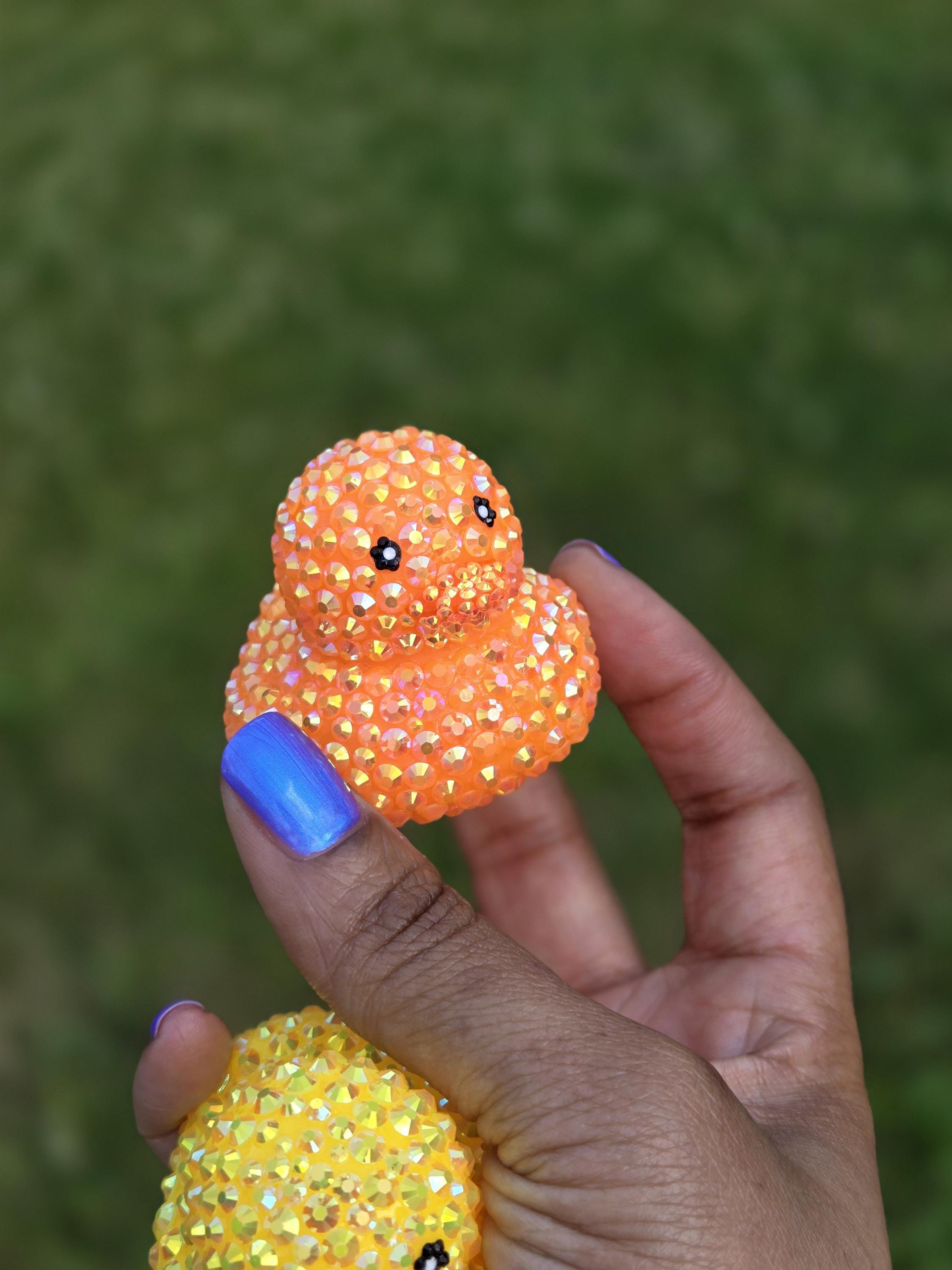 Custom Rhinestone Duck, Dashboard Ducks, Mini Bling Cheer Duck, Cute Duck Decor, Rubber Duck, You Got Ducked, Cruise Duck, Custom Bling Duck