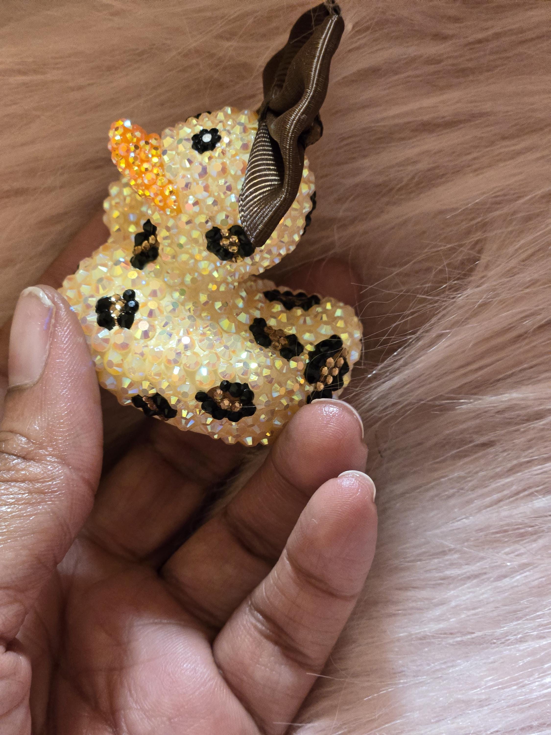 Custom Rubber Duck, Rhinestone Duck, Dashboard Ducks, Mini Bling Cheer Duck, Cute Duck Decor, Rubber Duck, You Got Ducked, Custom Bling Duck