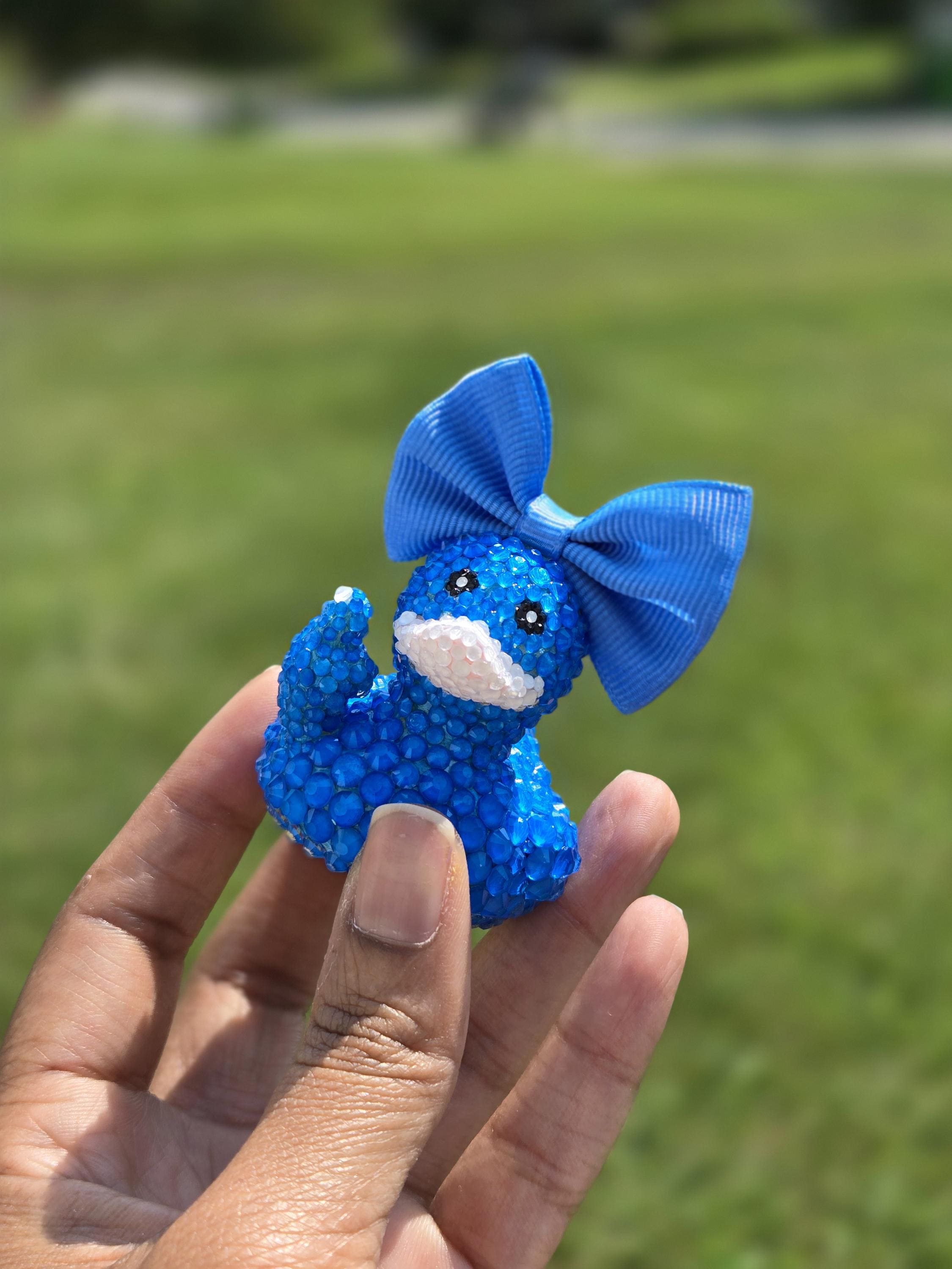 Custom Rhinestone Middle Finger Duck