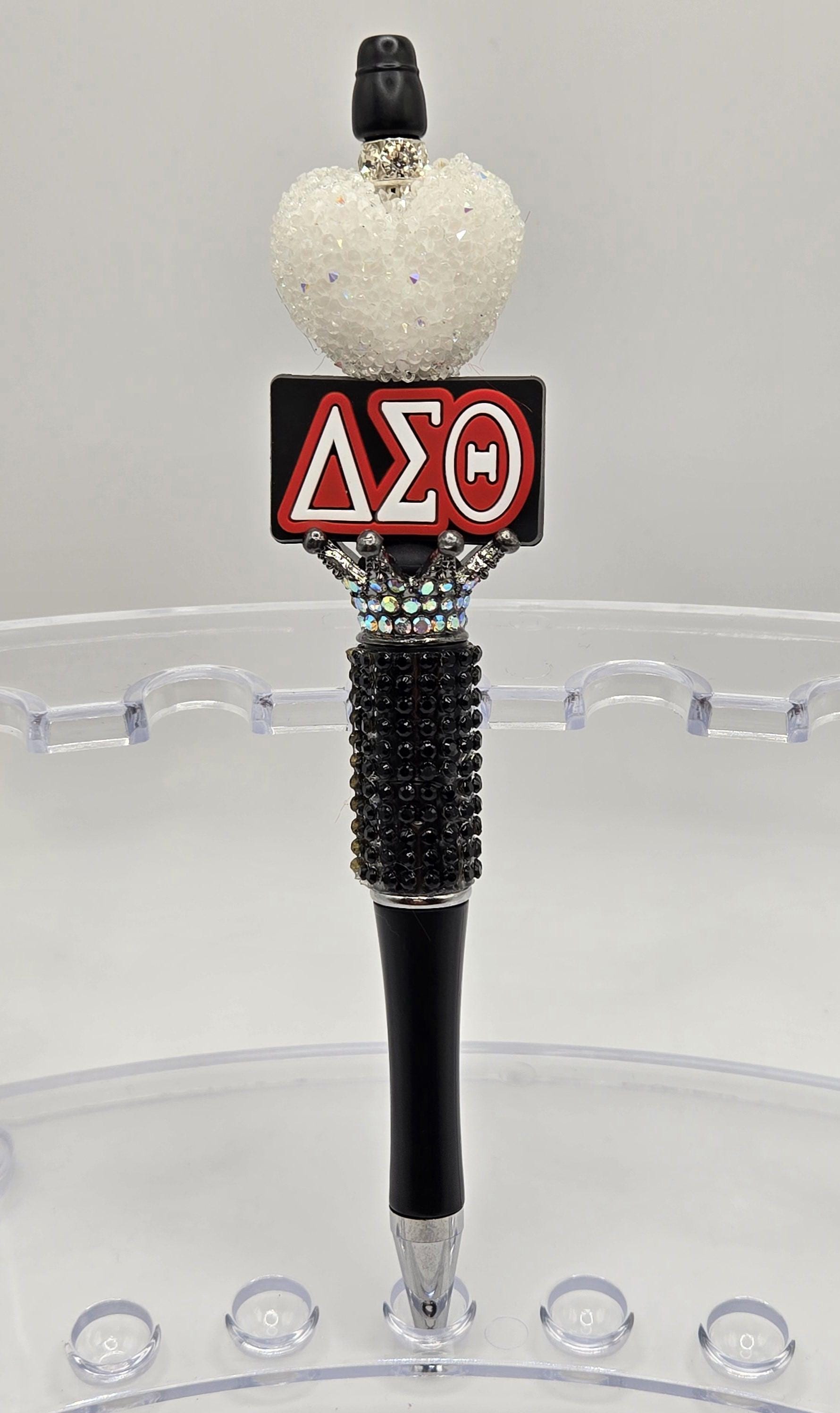 Sorority Pens, Delta pens, Delta Sigma Theta Sorority Pens, Rhinestone Pen, College Graduation Gifts, Mothers Day Gift, Bling Pen