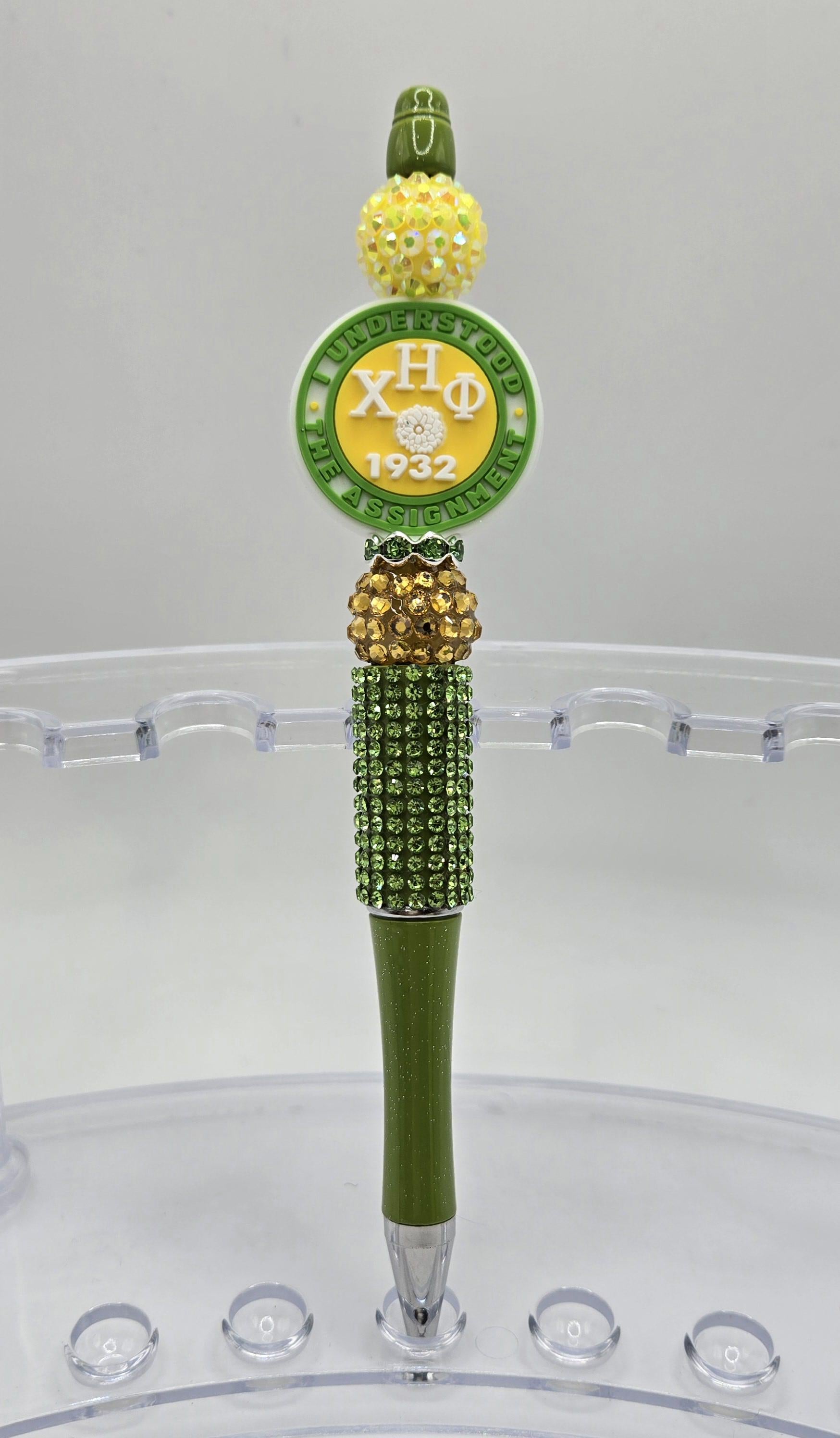 Sorority Pens, Chi Eta Phi pens, Rhinestone Pens, Nursing Sorority, Bling Pens, Nursing Gift, Mothers Day Gift, Chi Eta Phi gifts