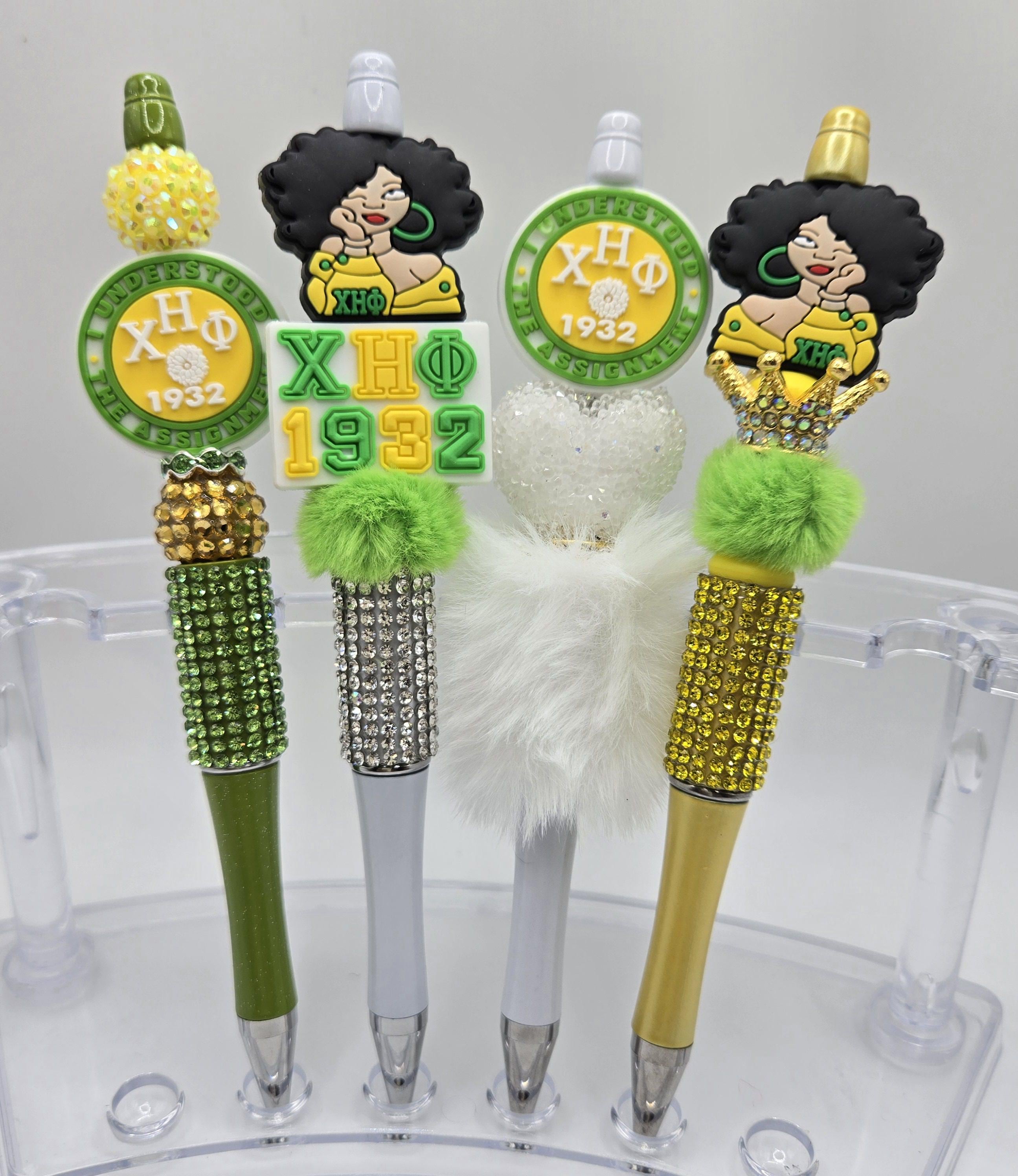 Sorority Pens, Chi Eta Phi pens, Rhinestone Pens, Nursing Sorority, Bling Pens, Nursing Gift, Mothers Day Gift, Chi Eta Phi gifts