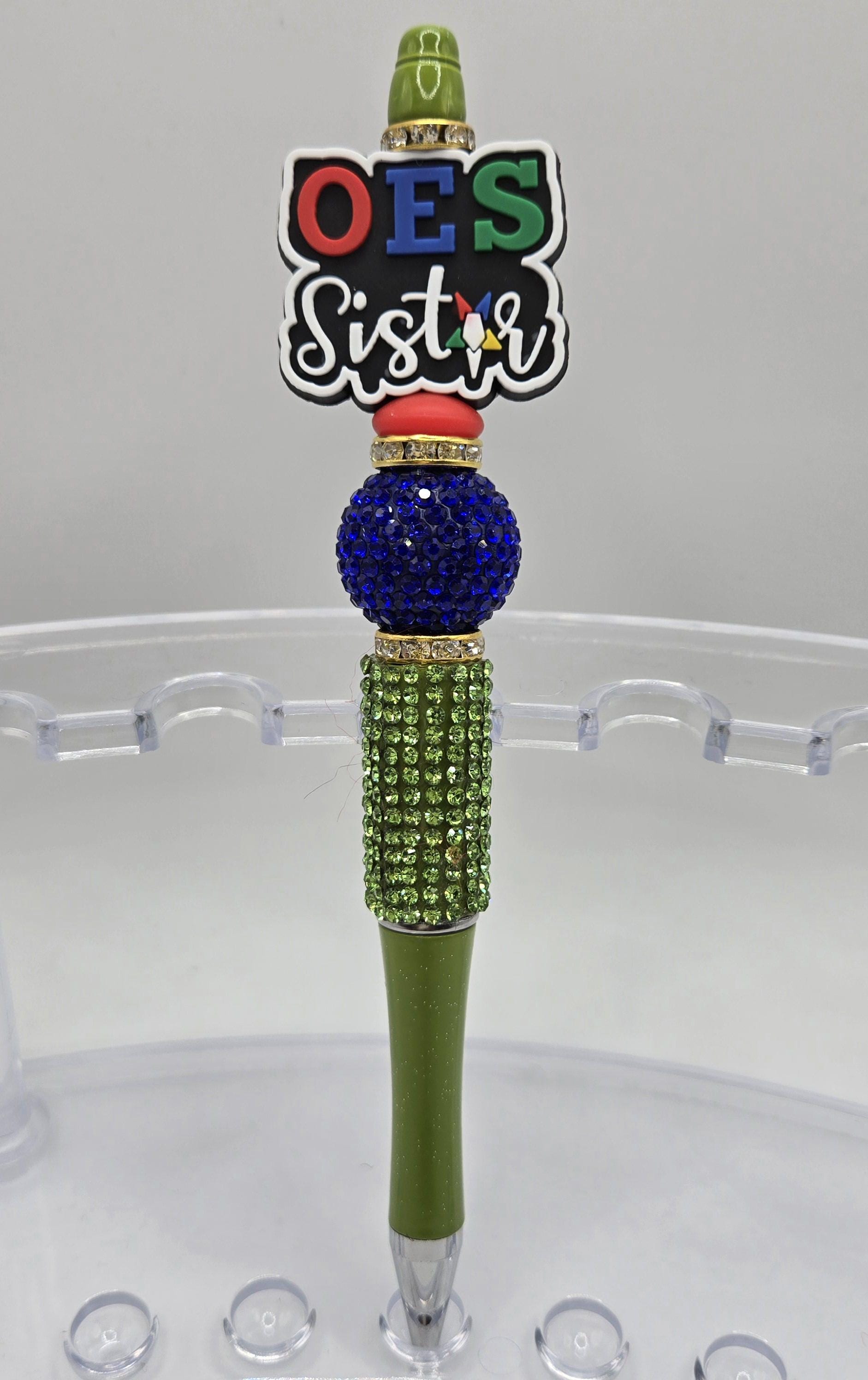 OES Pens, Order of the Eastern Star Gifts, Rhinestone Pens, Luxury Writing Pens, Eastern Star Gifts, Mothers Day Gift, Bling Pen, OES Gifts