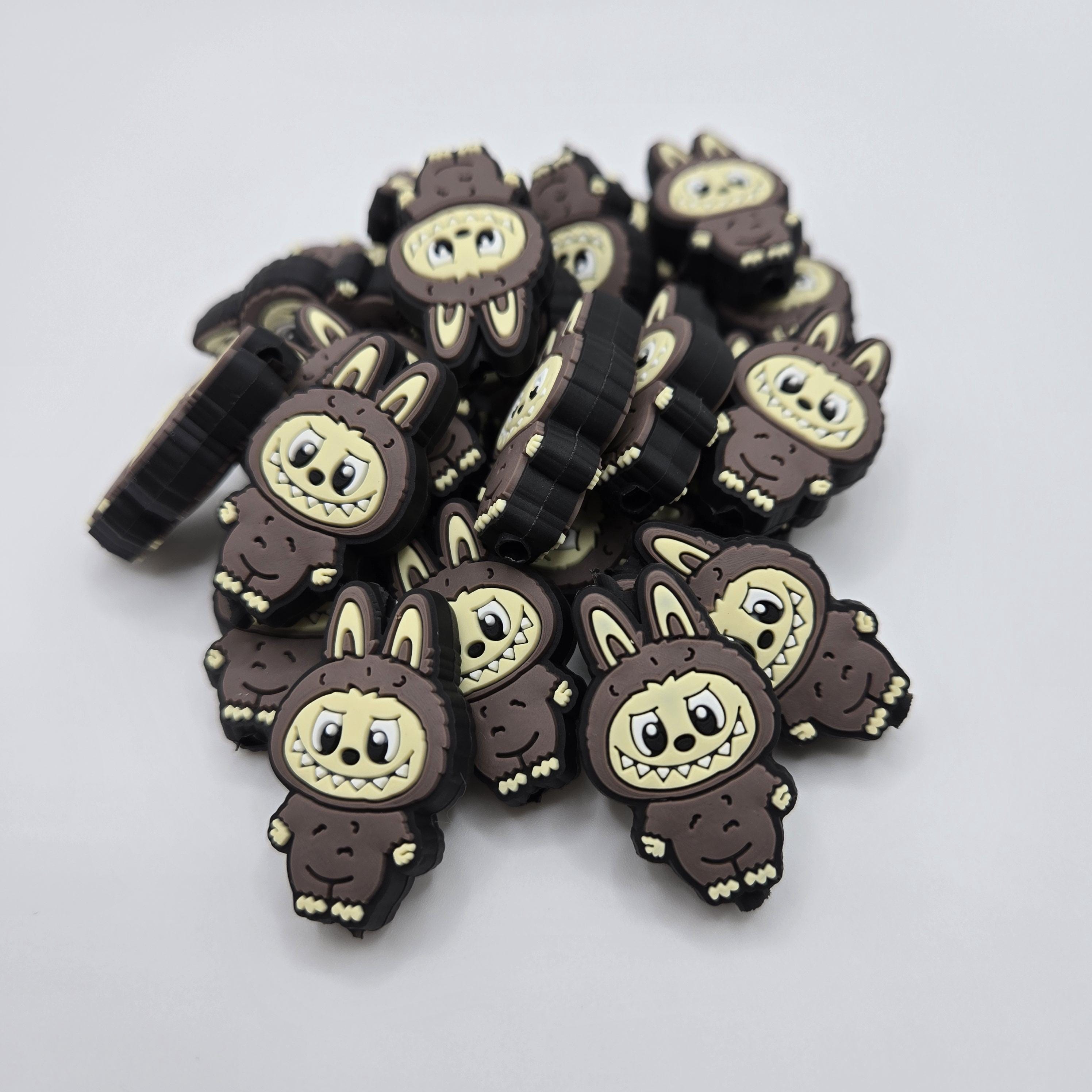 Labubu Focal Bead, Beads for Pens, Character Focal Bead, Labubu Monster Beads, Silicone Focal Bead, Crafts for Kids