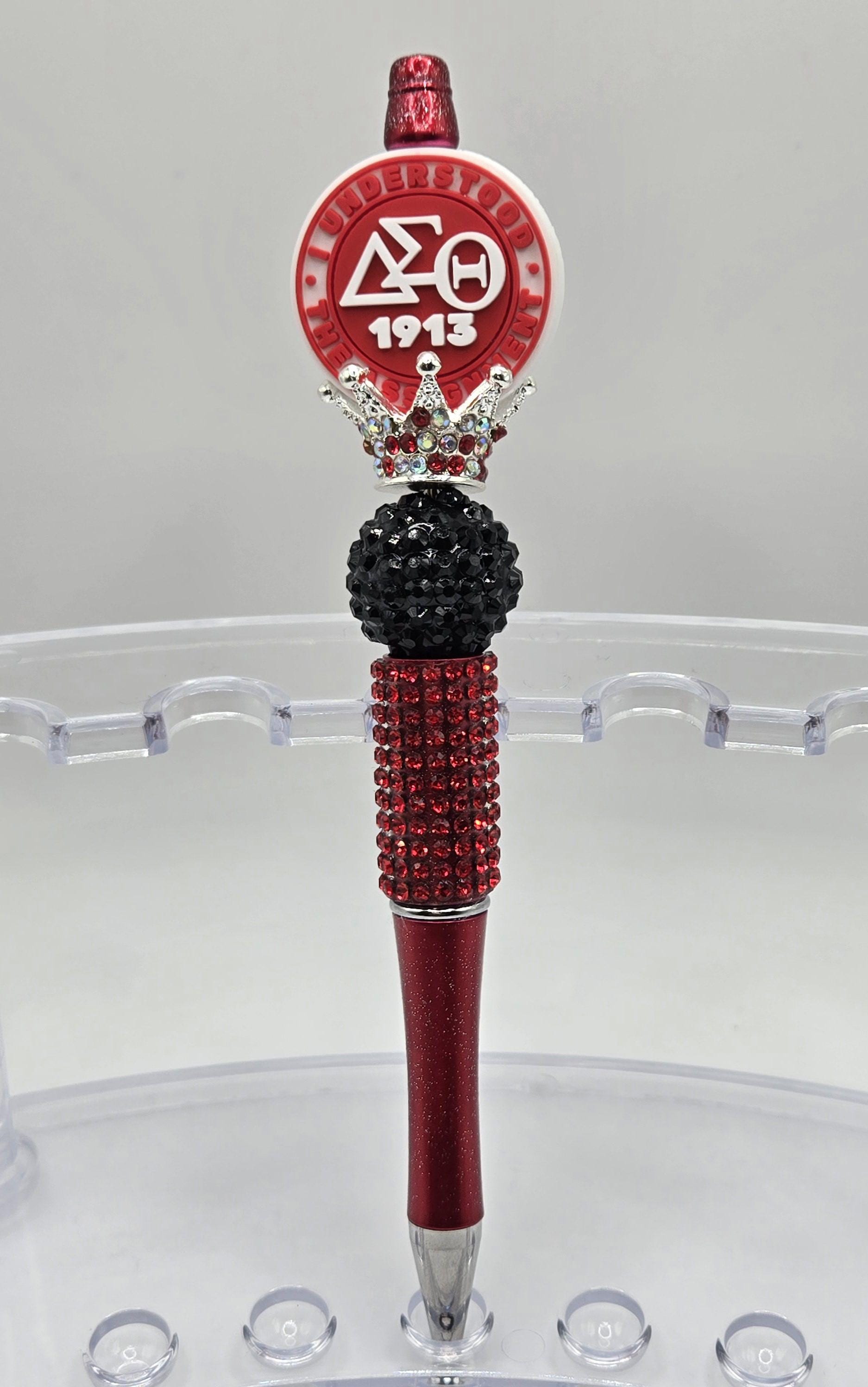 Sorority Pens, Delta pens, Delta Sigma Theta Sorority Pens, Rhinestone Pen, College Graduation Gifts, Mothers Day Gift, Bling Pen