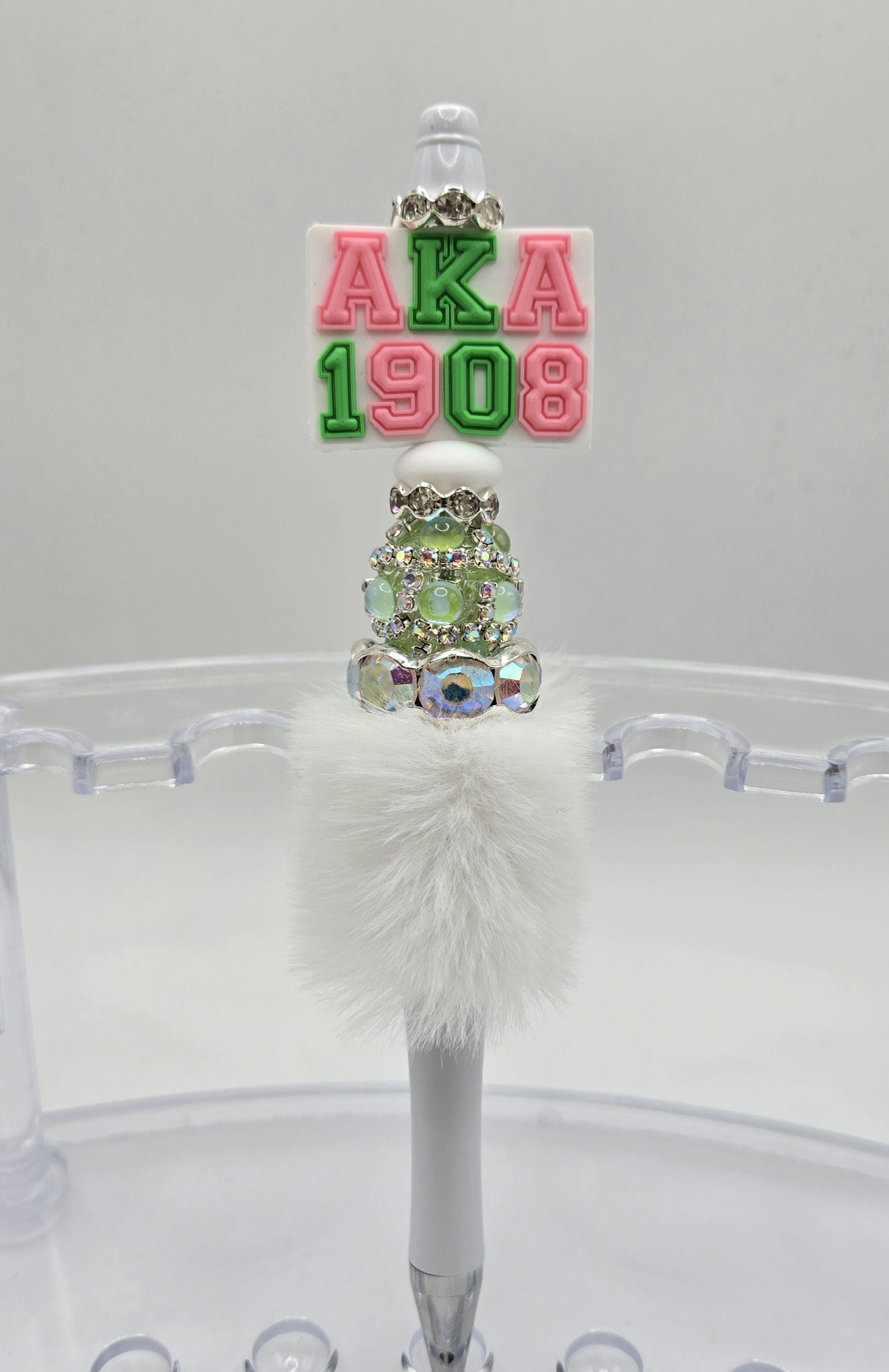 Sorority Pens, AKA pen, Rhinestone Pens, Alpha Kappa Alpha Sorority Pens, Bling Pens, College Graduation Gift, Mothers Day Gift