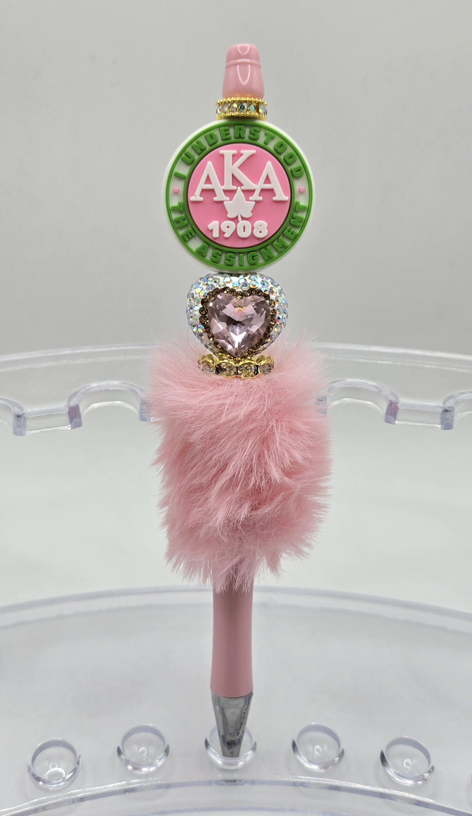Sorority Pens, AKA pen, Rhinestone Pens, Alpha Kappa Alpha Sorority Pens, Bling Pens, College Graduation Gift, Mothers Day Gift