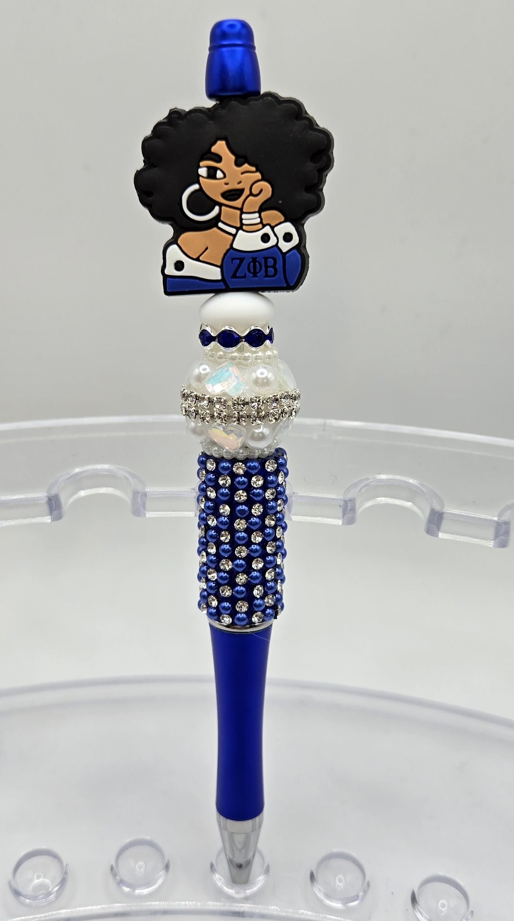 Sorority Pens, Zeta pens, Zeta Phi Beta Sorority Pens, Bling Pens, College Graduation Gift, Mothers Day Gift, Rhinestone Pen, Luxury Pen