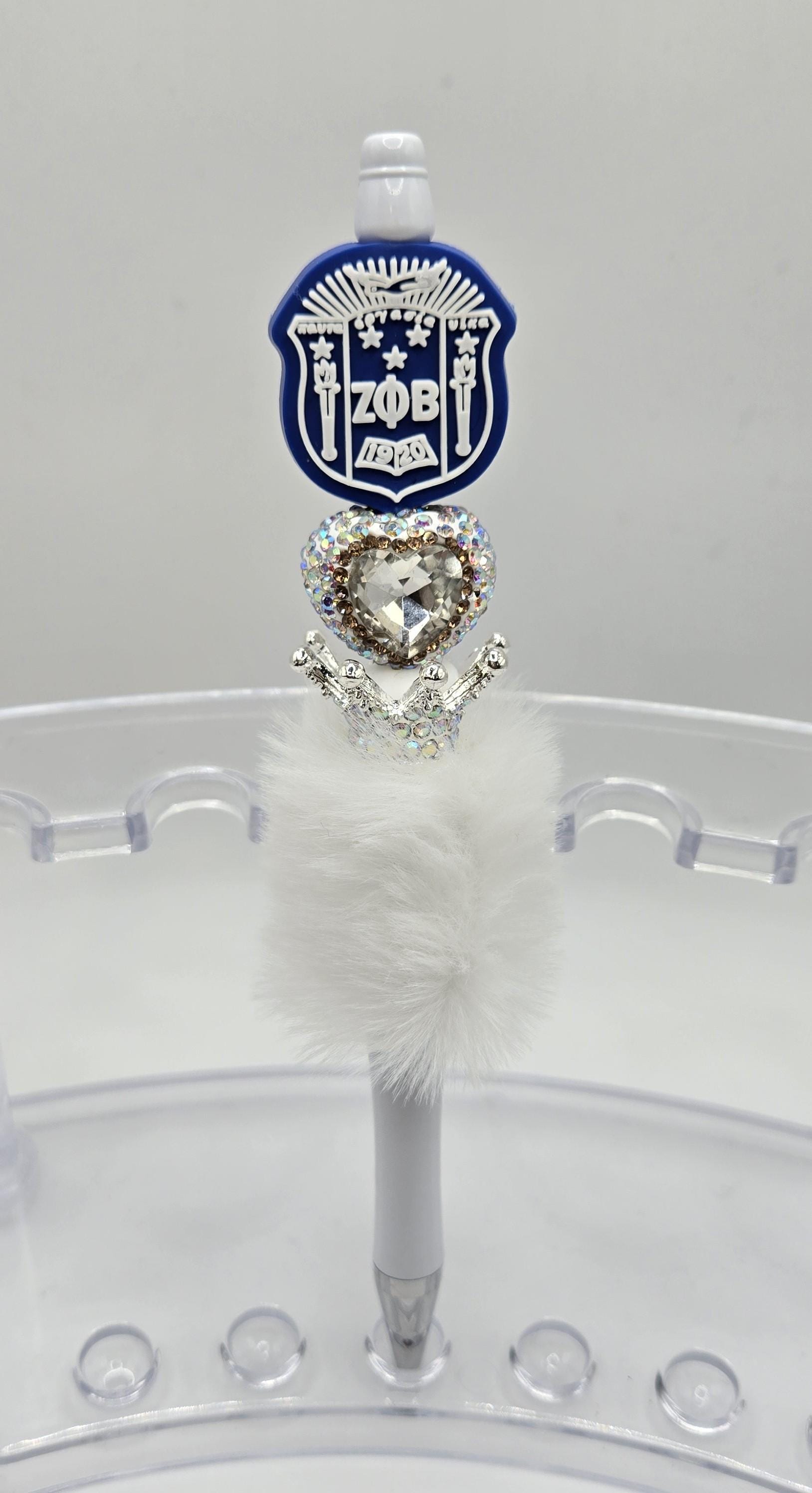Sorority Pens, Zeta pens, Zeta Phi Beta Sorority Pens, Bling Pens, College Graduation Gift, Mothers Day Gift, Rhinestone Pen, Luxury Pen