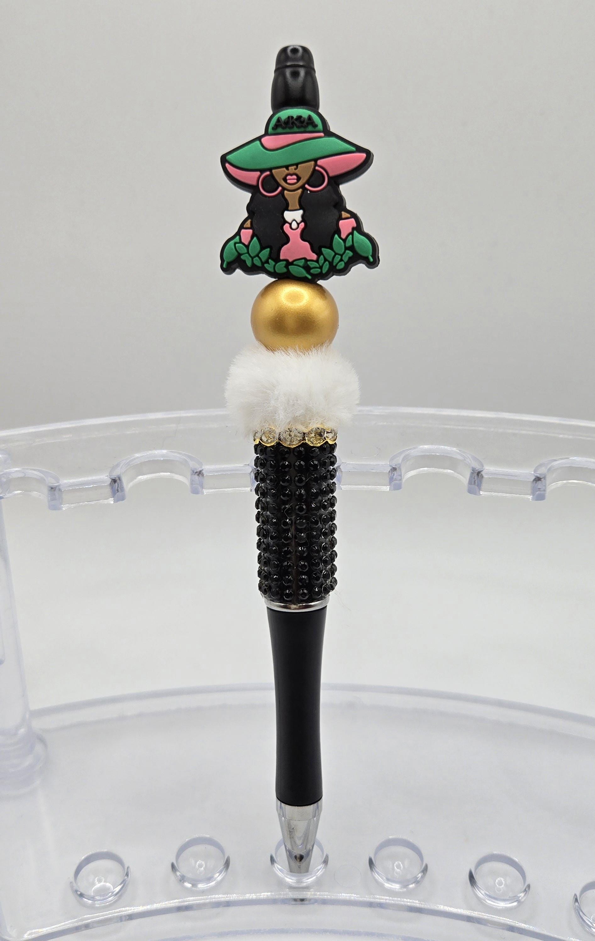 Sorority Pens, AKA pen, Rhinestone Pens, Alpha Kappa Alpha Sorority Pens, Bling Pens, College Graduation Gift, Mothers Day Gift
