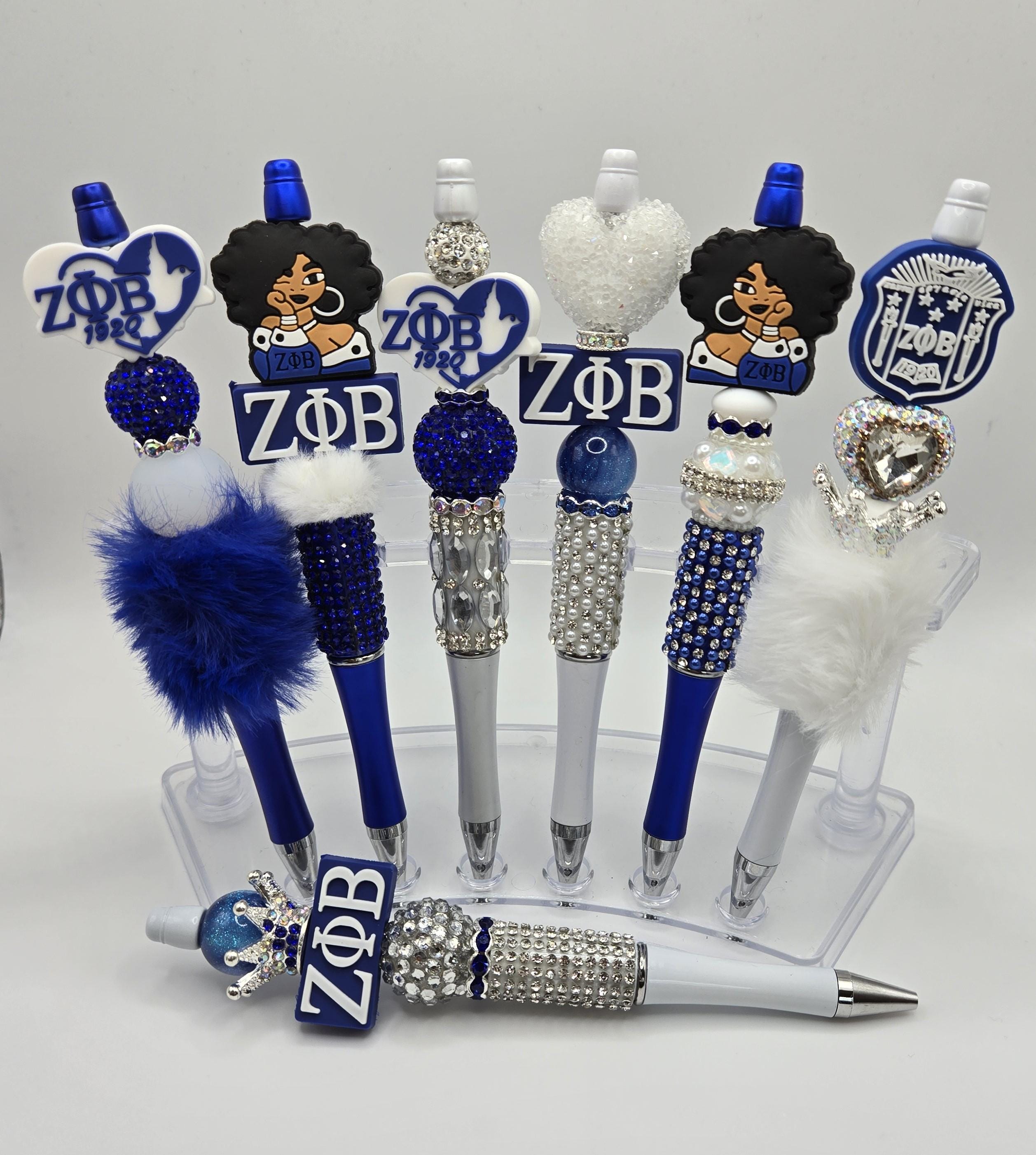 Sorority Pens, Zeta pens, Zeta Phi Beta Sorority Pens, Bling Pens, College Graduation Gift, Mothers Day Gift, Rhinestone Pen, Luxury Pen