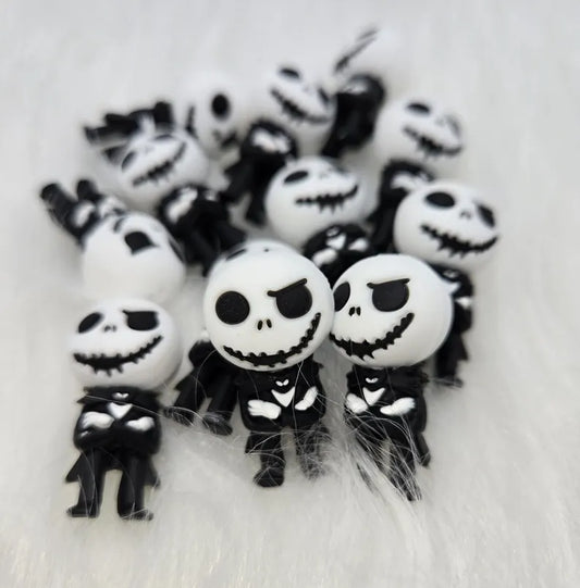 3D Christmas Halloween Skeleton Focal Bead