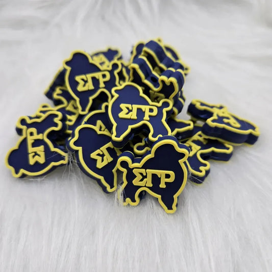 Sigma Gamma Rho Poodle Focal Bead