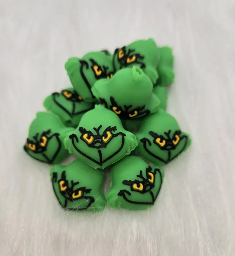 3d Green Monster Focal Bead