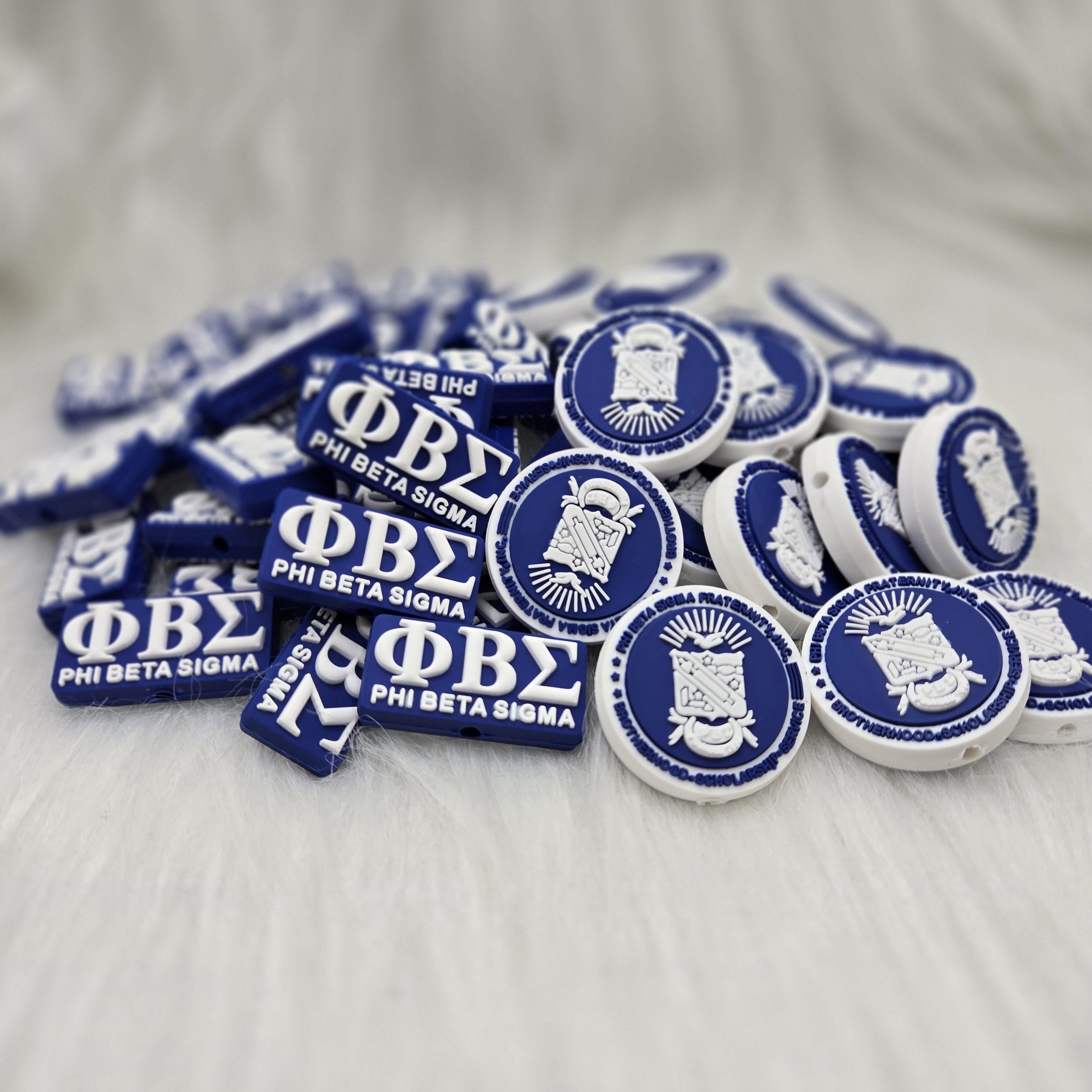 Sigma Fraternity Focal Bead, Fraternity D9 Focal Bead, College Silicone Bead, Beadable Keychain, Beads for Pens, Gifts for Him